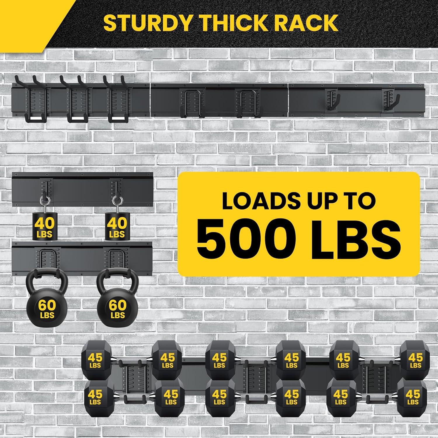 Soporte de Herramientas Montado en Pared GBEER 121.92 cm Negro