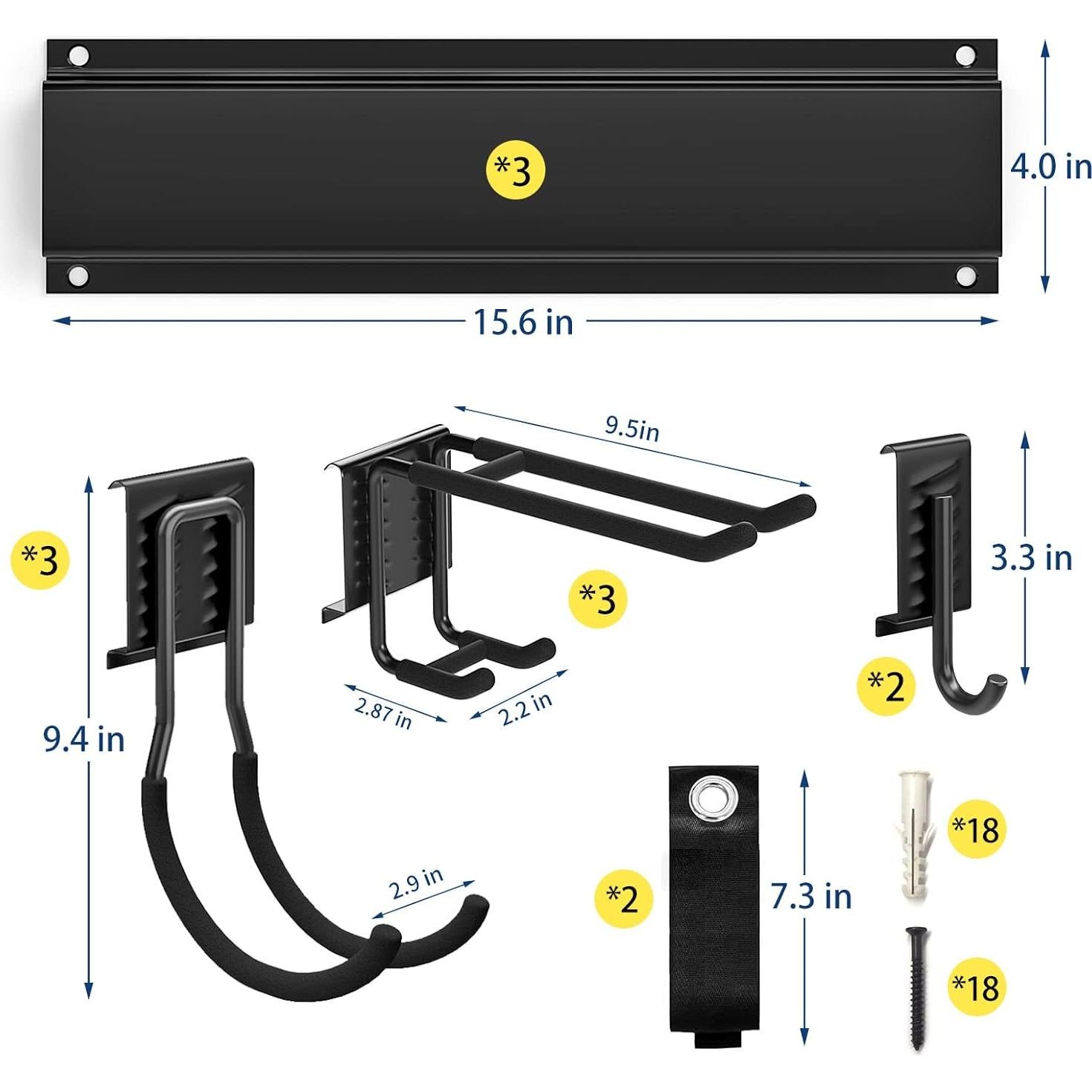 Organizador de Herramientas Ailadl 122 cm 13 PCS Alta Resistencia