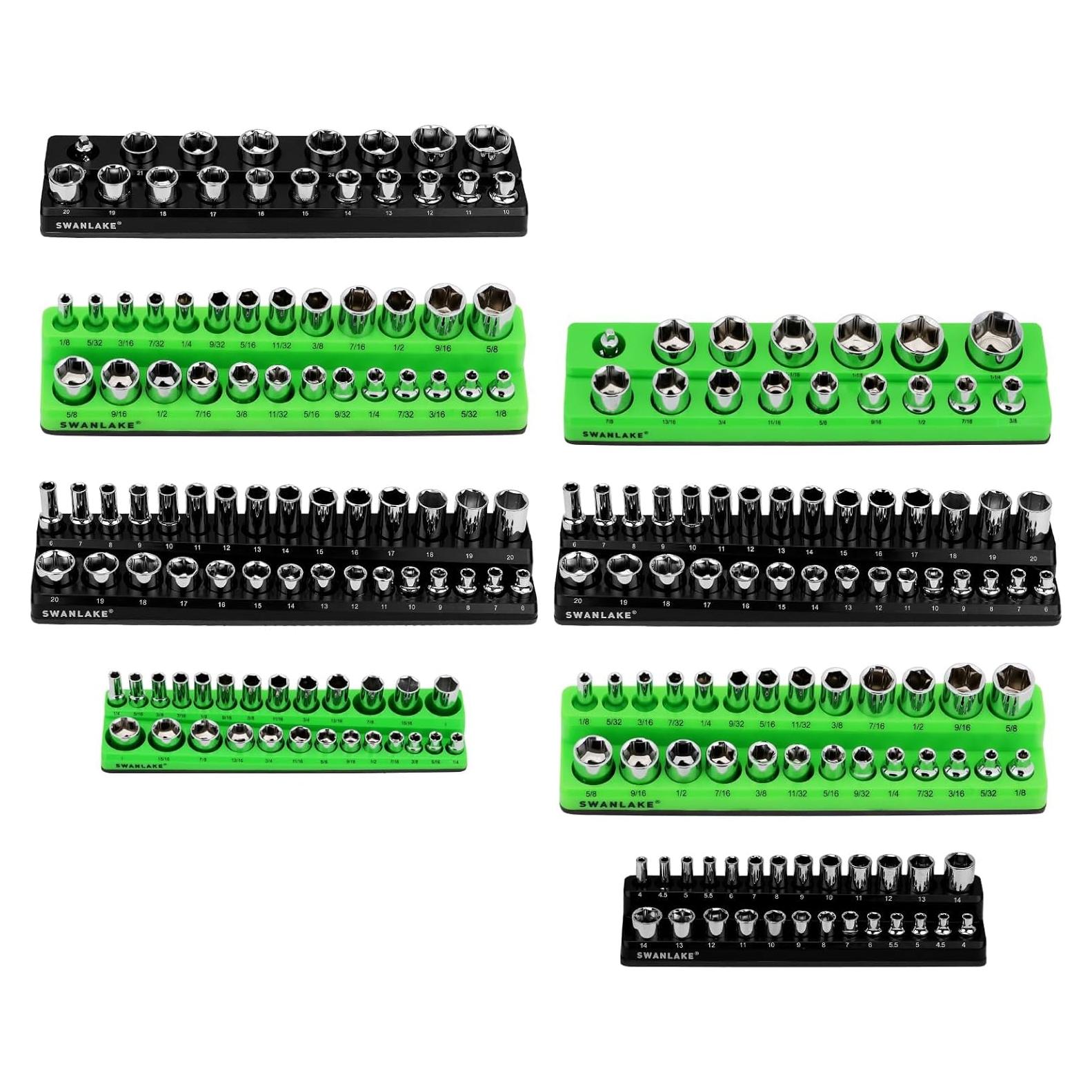 Organizador de Enchufes Magnético 8 PZS Swanlake Verde/Negro