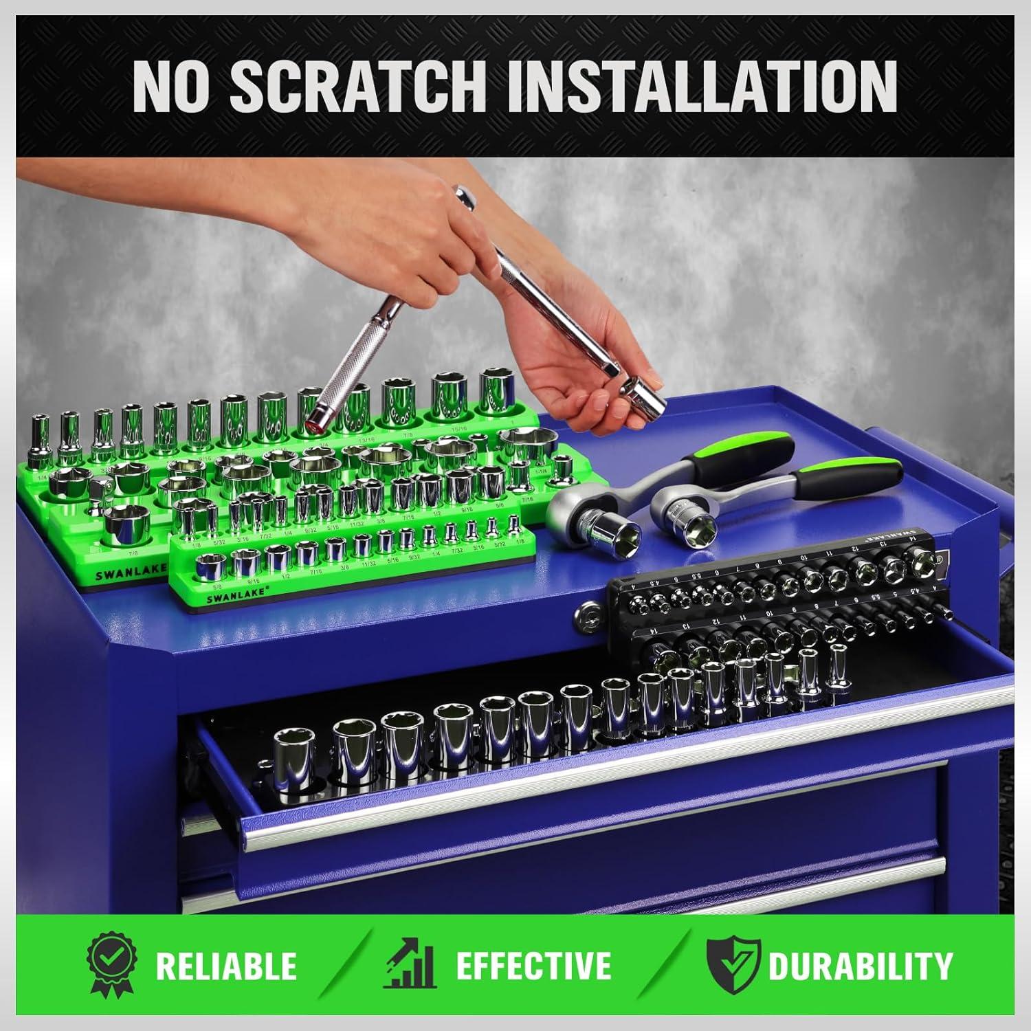 Organizador de Enchufes Magnético 8 PZS Swanlake Verde/Negro