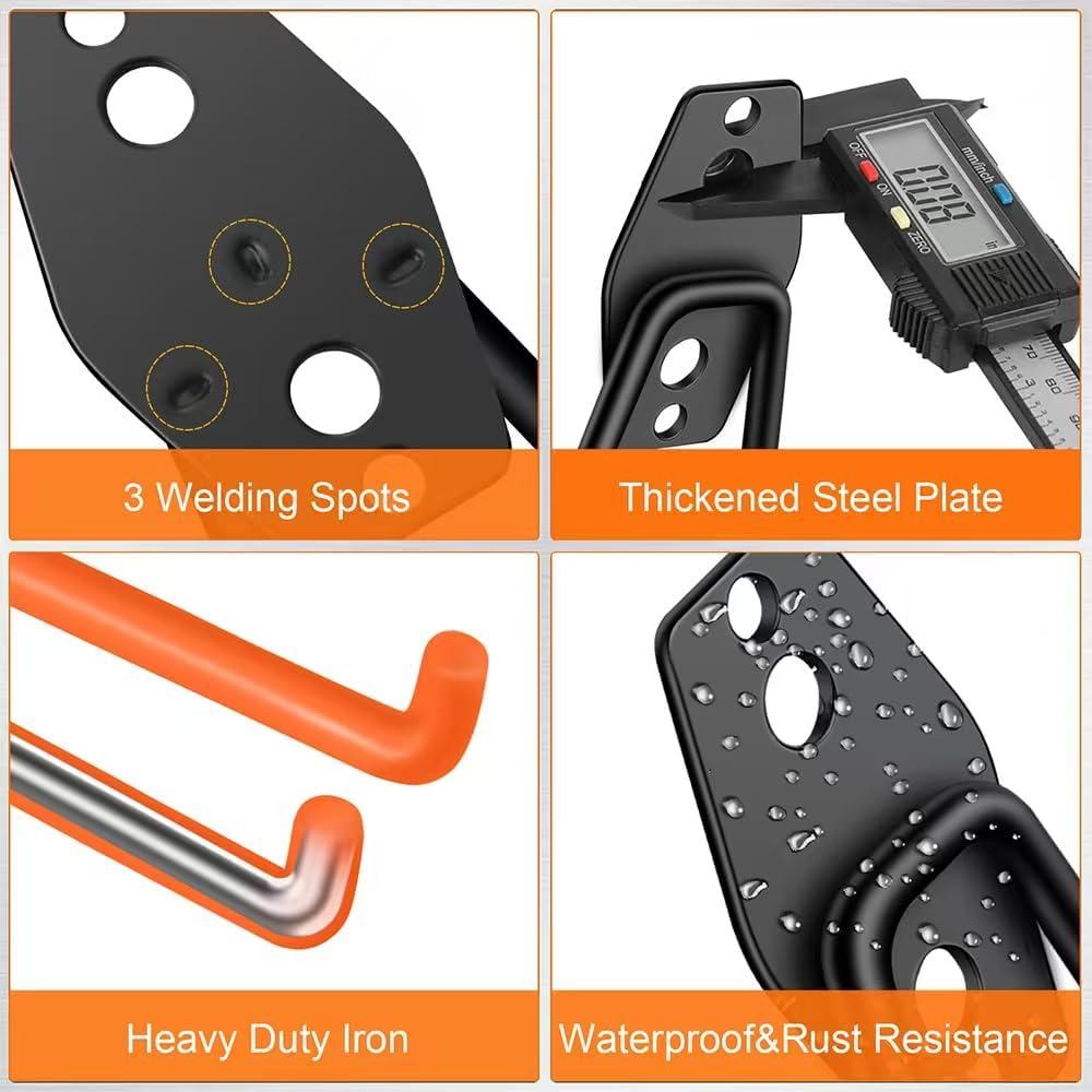 Ganchos para Garaje Fosiweelo 12 Piezas Alta Resistencia