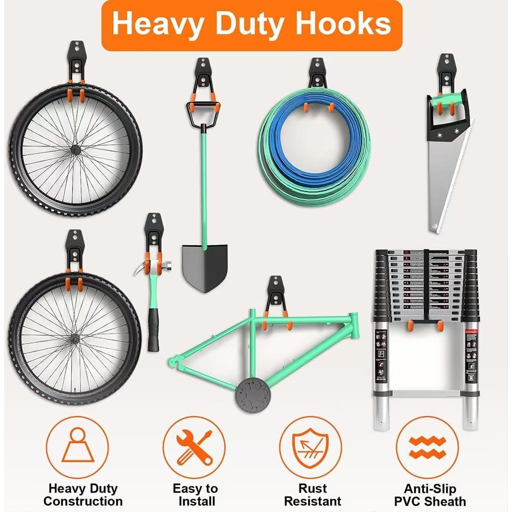 Ganchos para Garaje Fosiweelo 12 Piezas Alta Resistencia