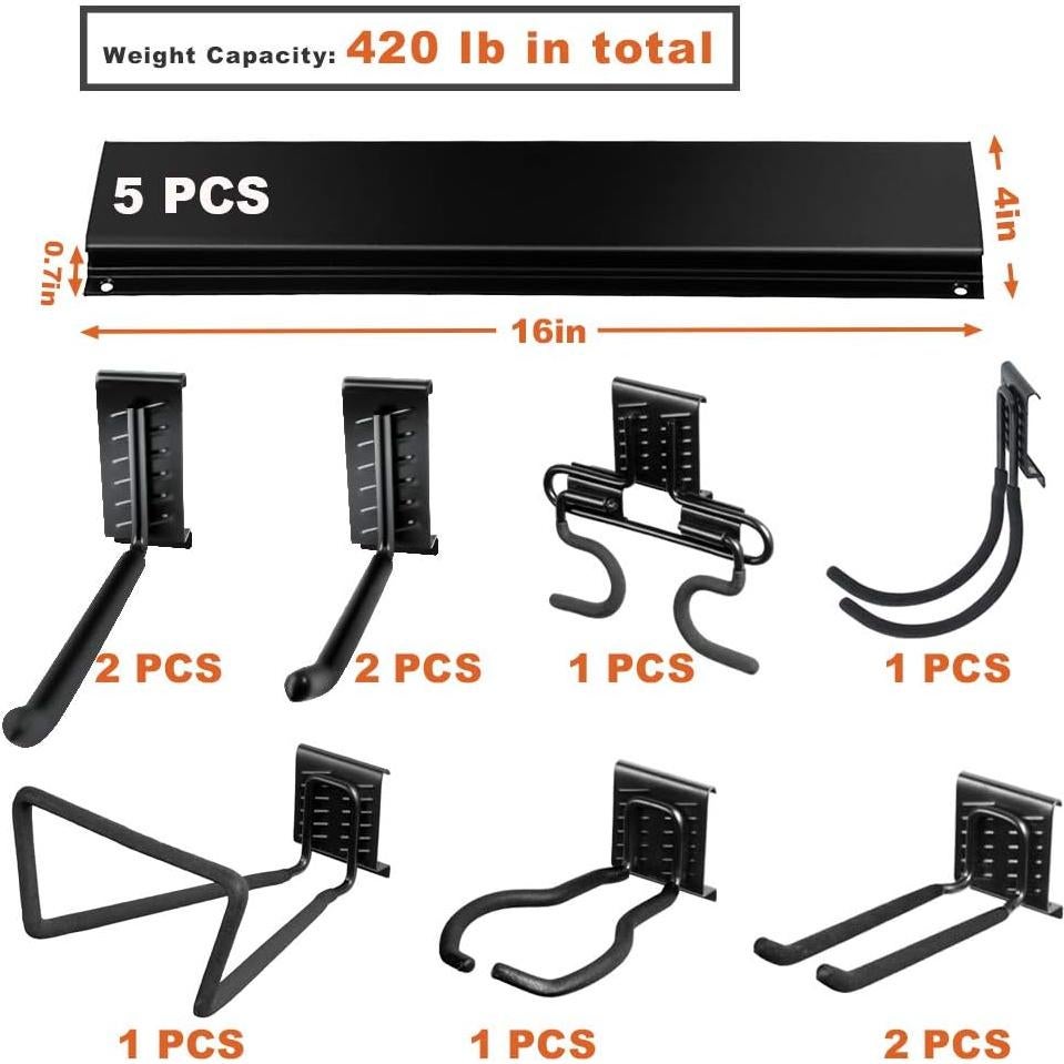 Wallmaster Kit de Almacenamiento de Herramientas 15 Piezas