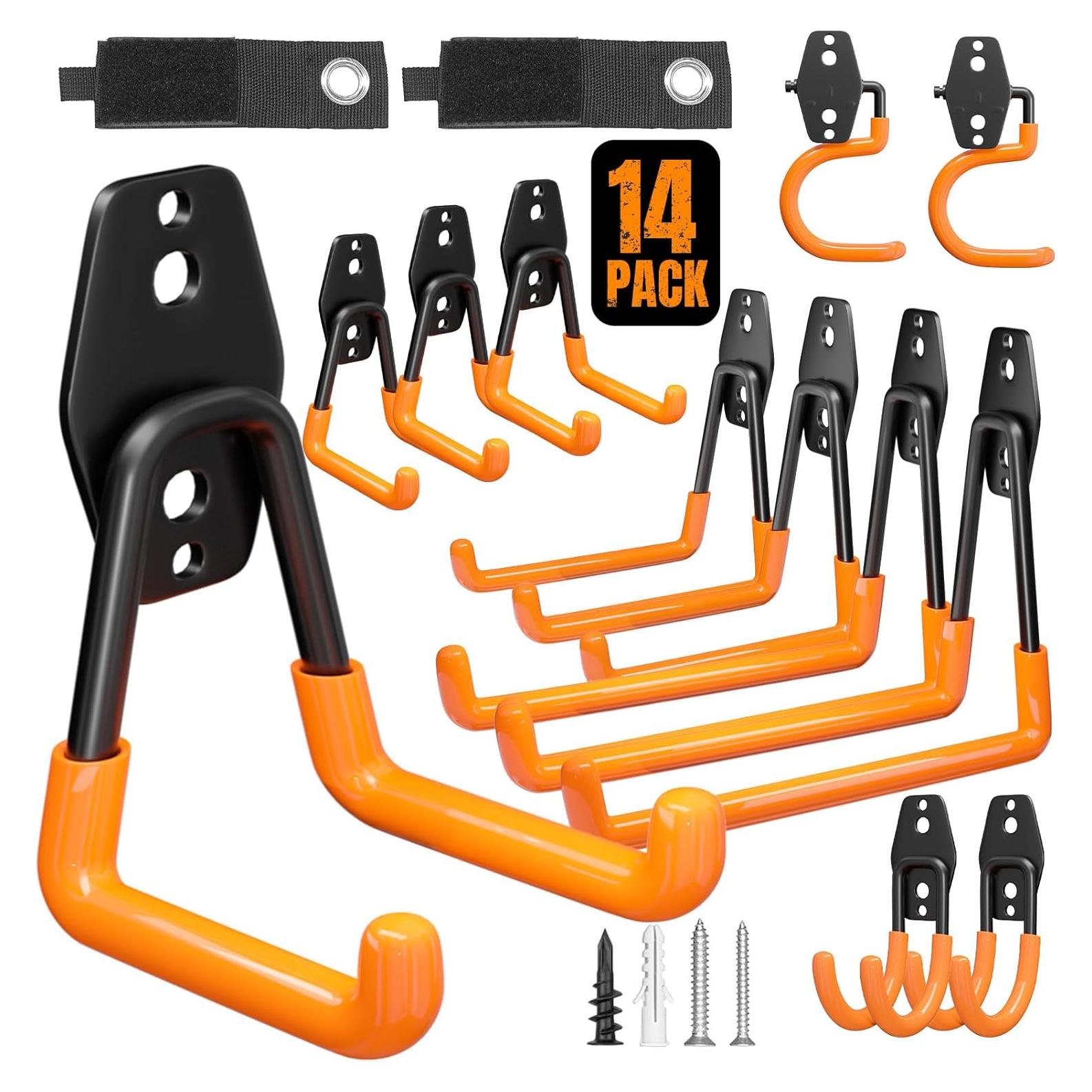 Ganchos de Almacenamiento Wallavant 14 Piezas Alta Resistencia