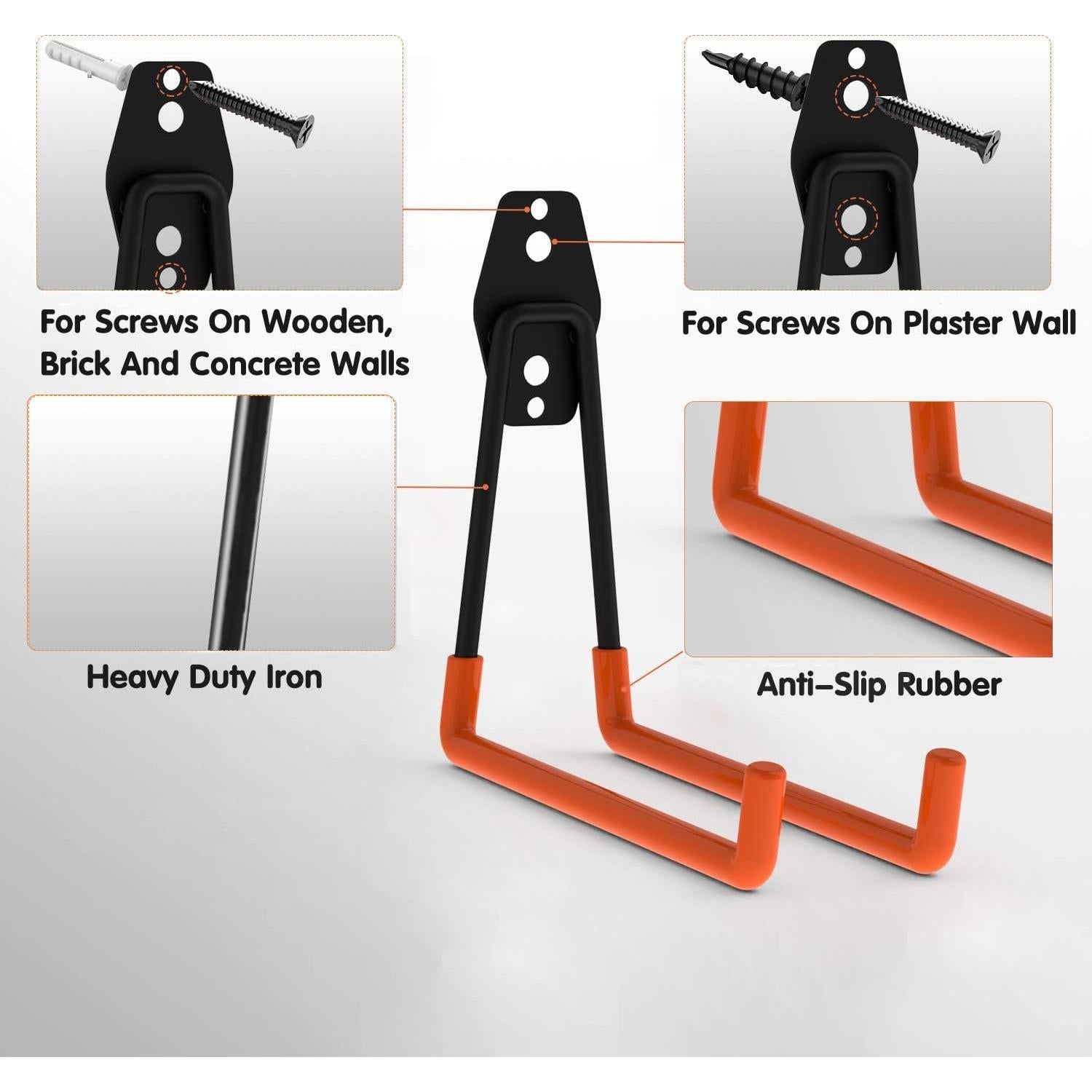 Ganchos de Acero Intpro 12pack para Almacenamiento en Garaje