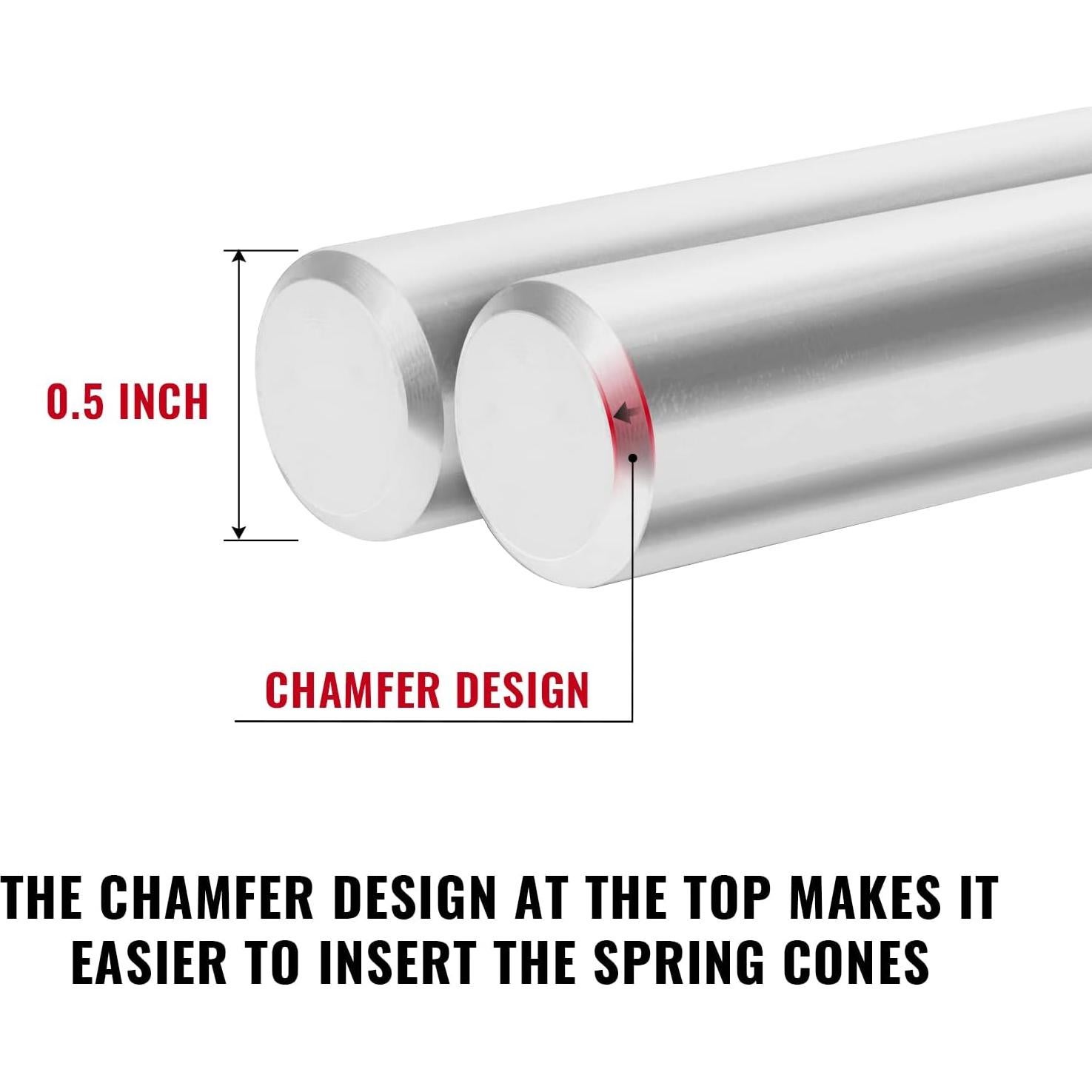 Varillas de Torsión de Acero KaiMinDogz 43.69 cm Antideslizante