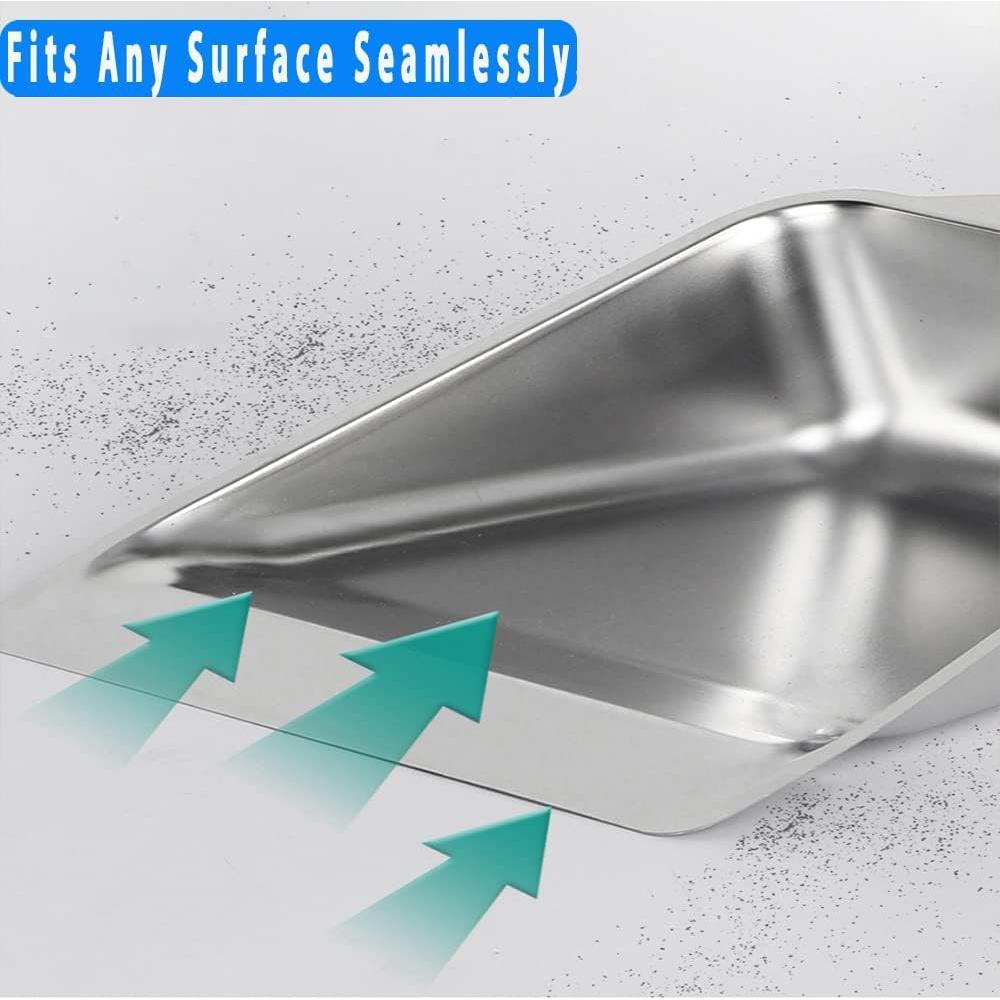 Juego de Escoba y Recogedor YONILL - Acero Inoxidable, 132 cm