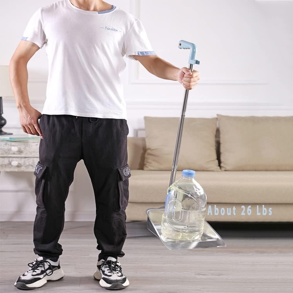 Juego de Escoba y Recogedor YONILL - Acero Inoxidable, 132 cm