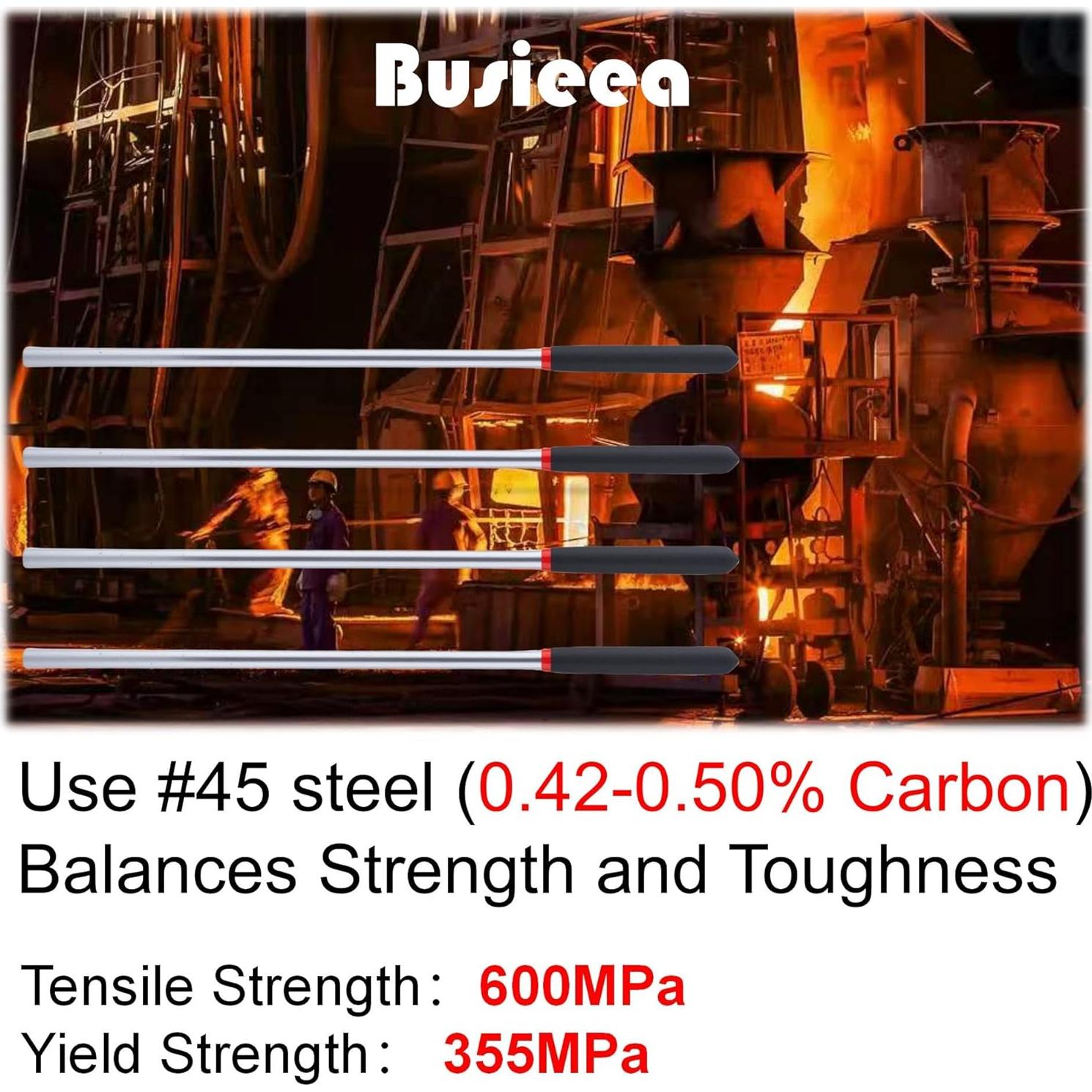 Kit de 4 Varillas de Torsión para Puertas de Garaje Busieea