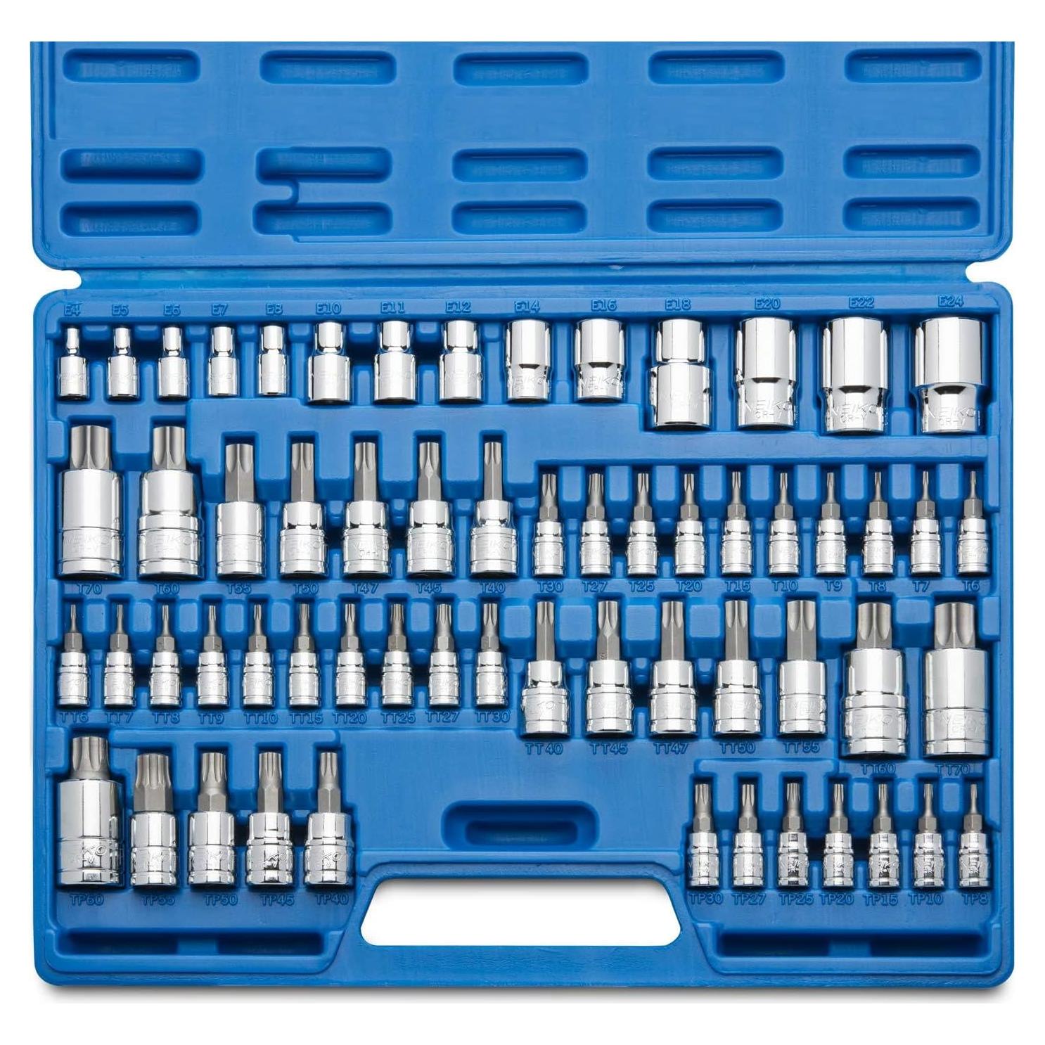 Juego de Enchufes de Puntas Torx NEIKO 10083A 60 Piezas