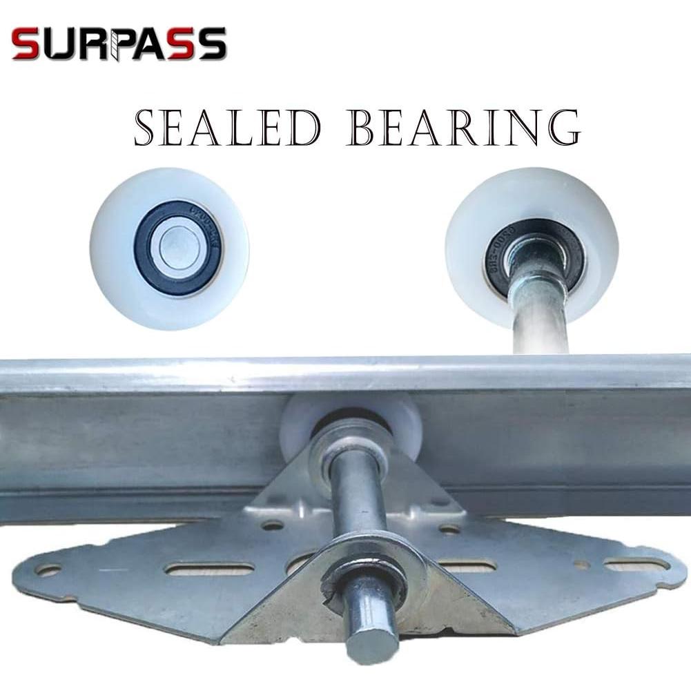 Rodillo de puerta de garaje Surpass con bisagra y soporte 2.13m