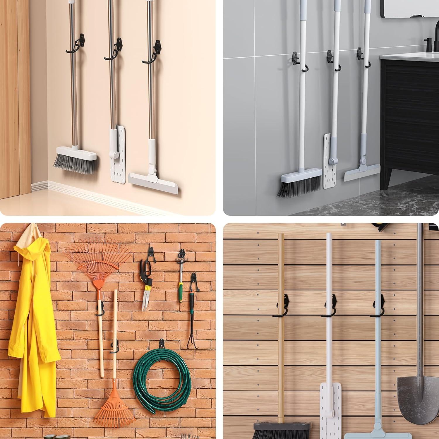 6 Ganchos de Garaje HUPBIPY de Metal Antideslizantes 1.59kg