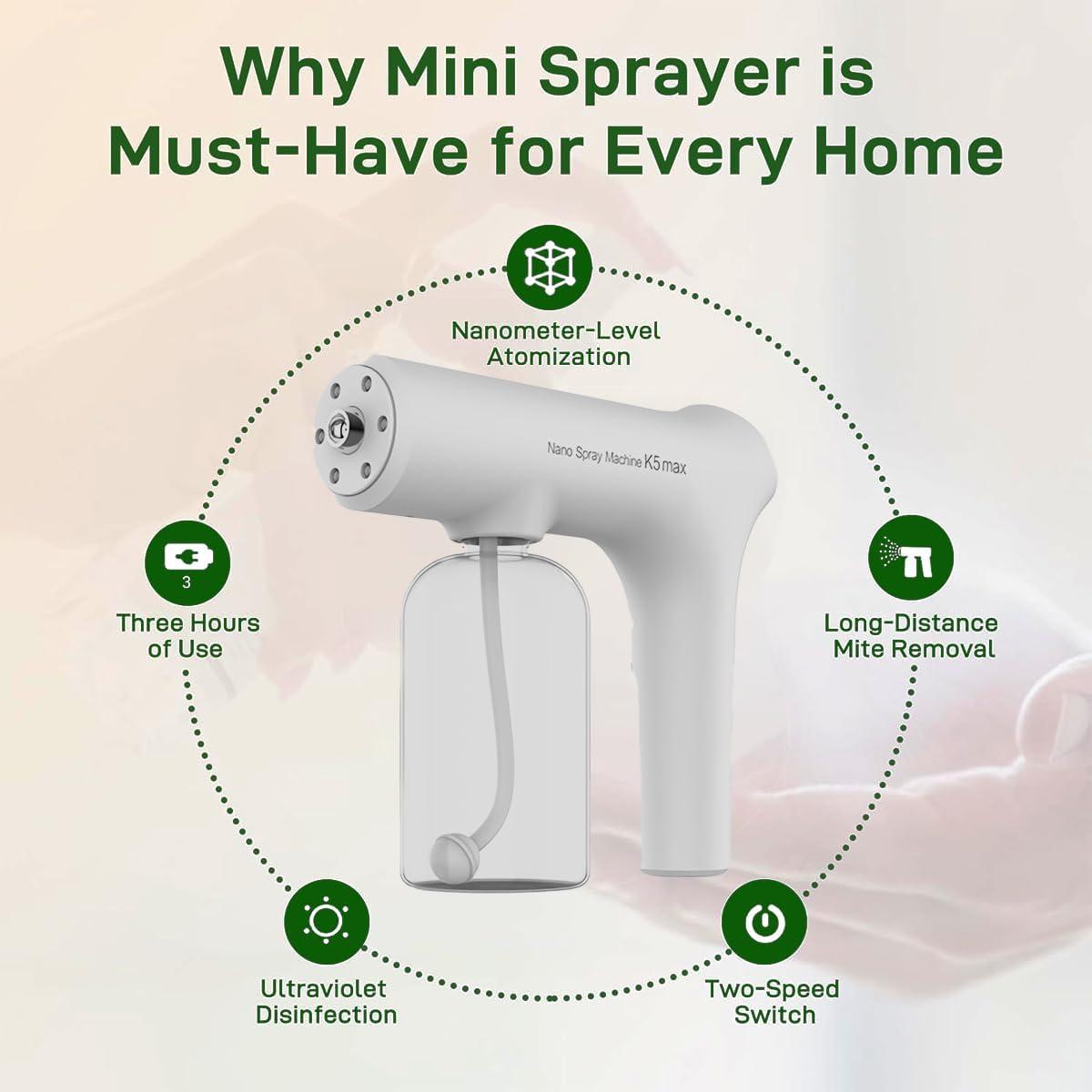 Atomizador Nano JAJEDS 380ml con Luz Azul y Batería 1800mAh