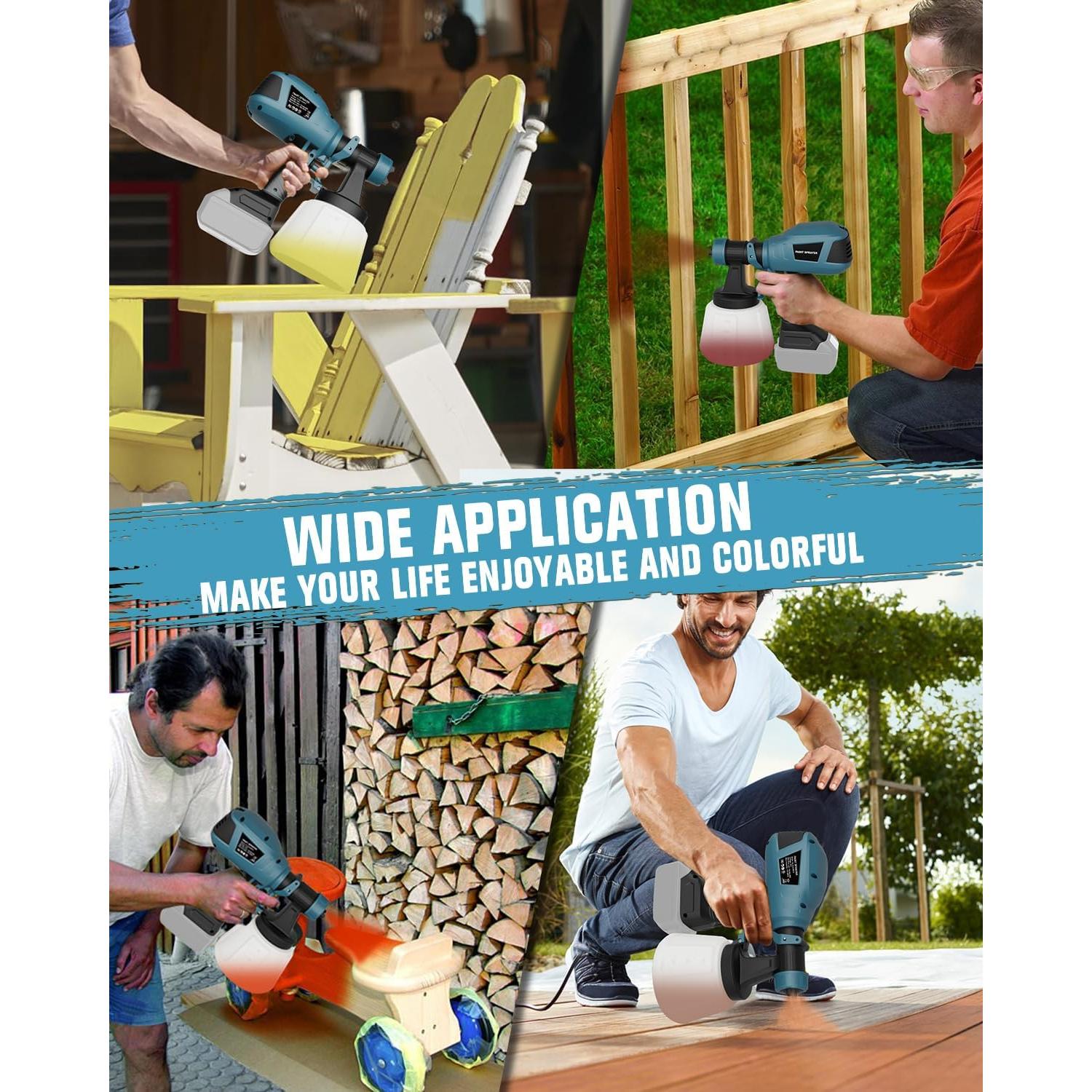 Pulverizador de Pintura Inalámbrico Houselife 1200ml 18V