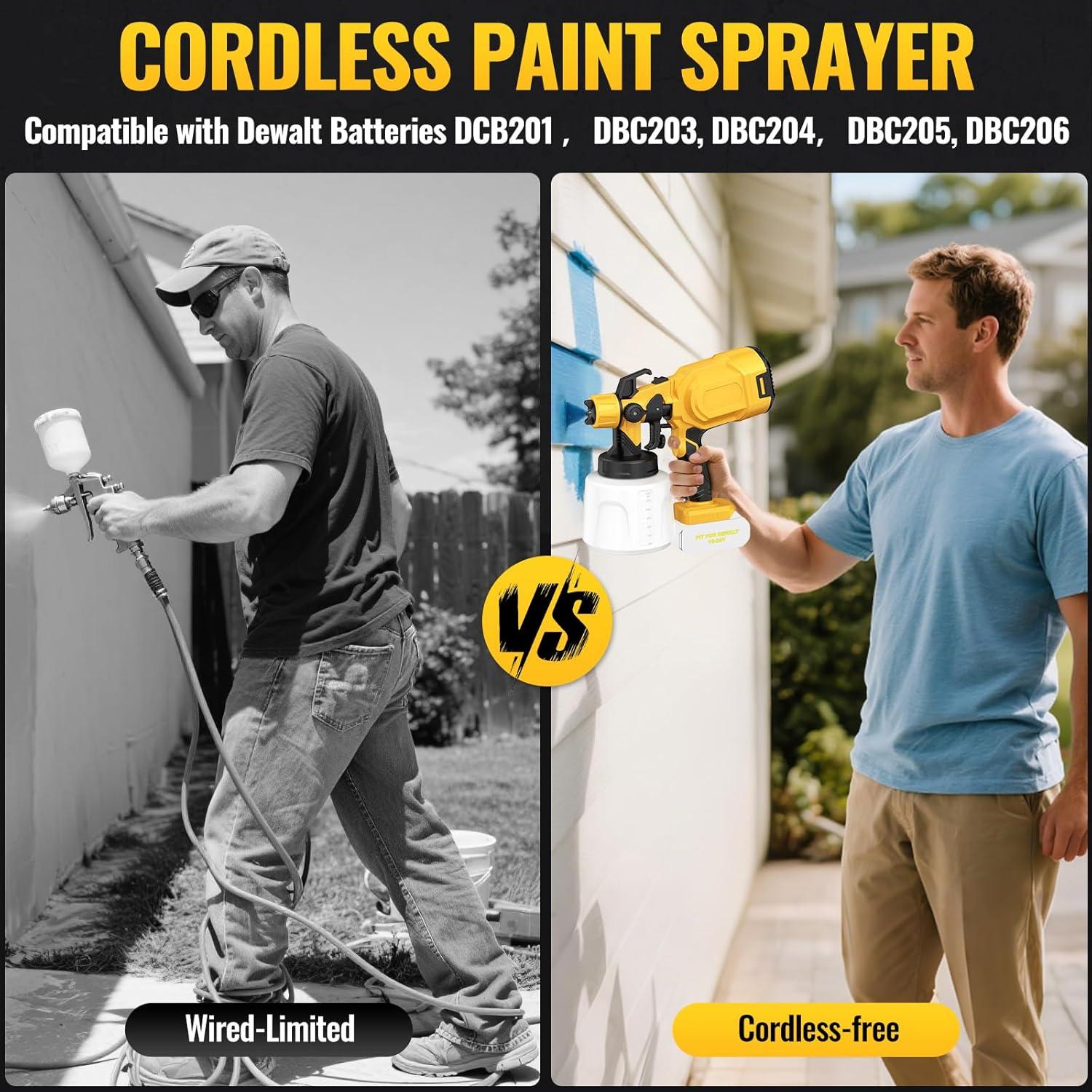 Pulverizador de pintura eléctrico Ufeekare 200W 1.2L amarillo