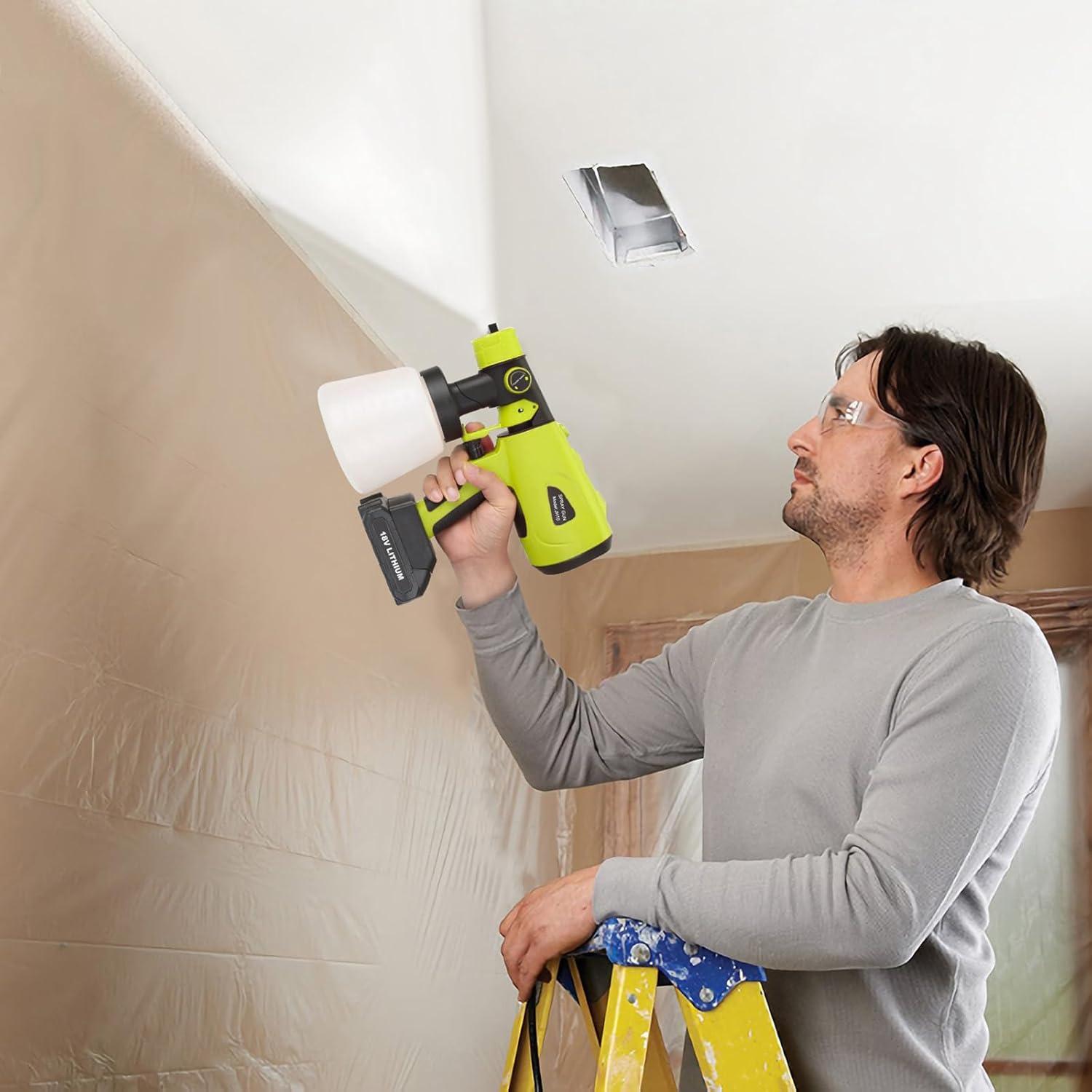 Pulverizador de Pintura Inalámbrico Hobby Colin 1000ml HVLP