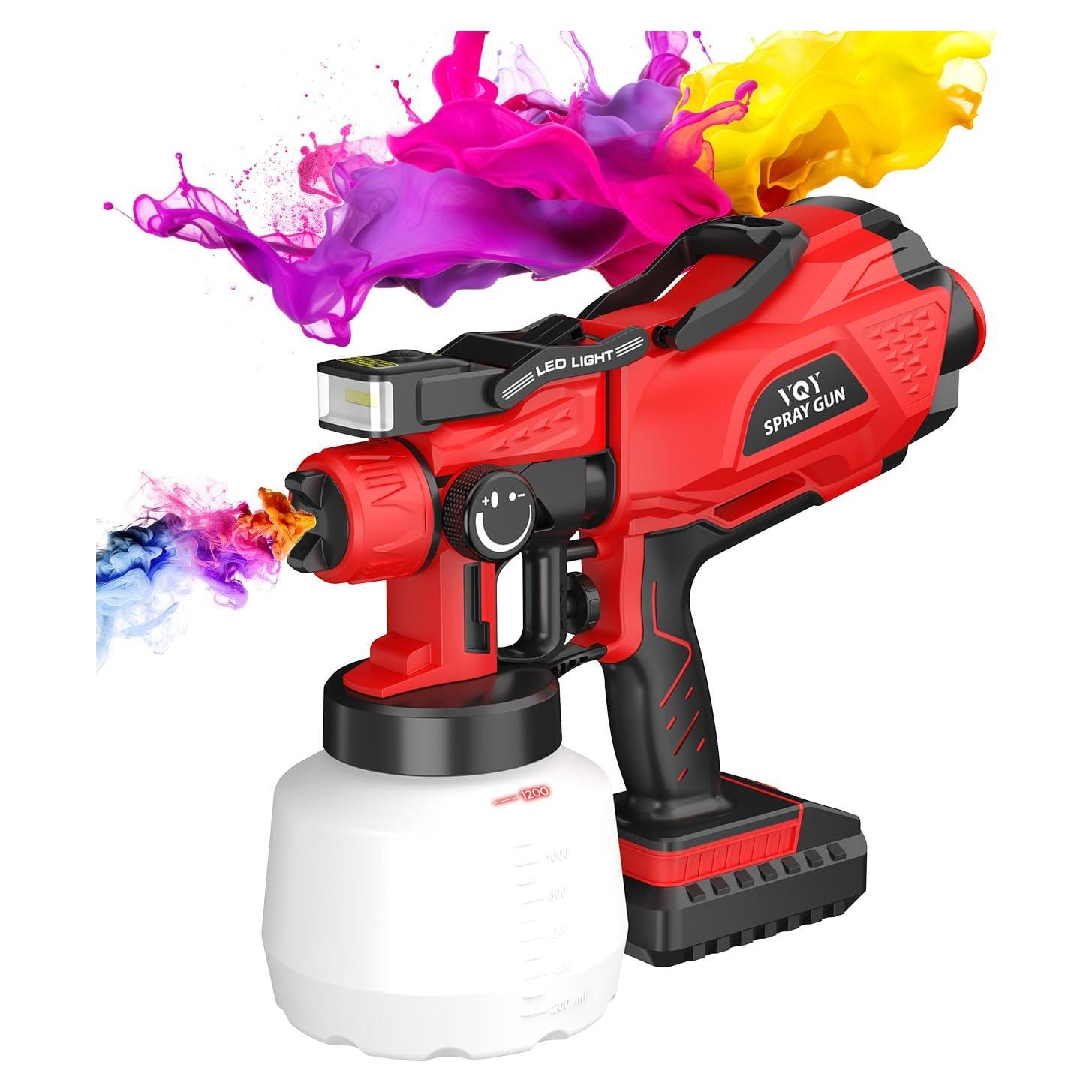 Pulverizador de pintura VQY PS-45YY HVLP inalámbrico 1200ml