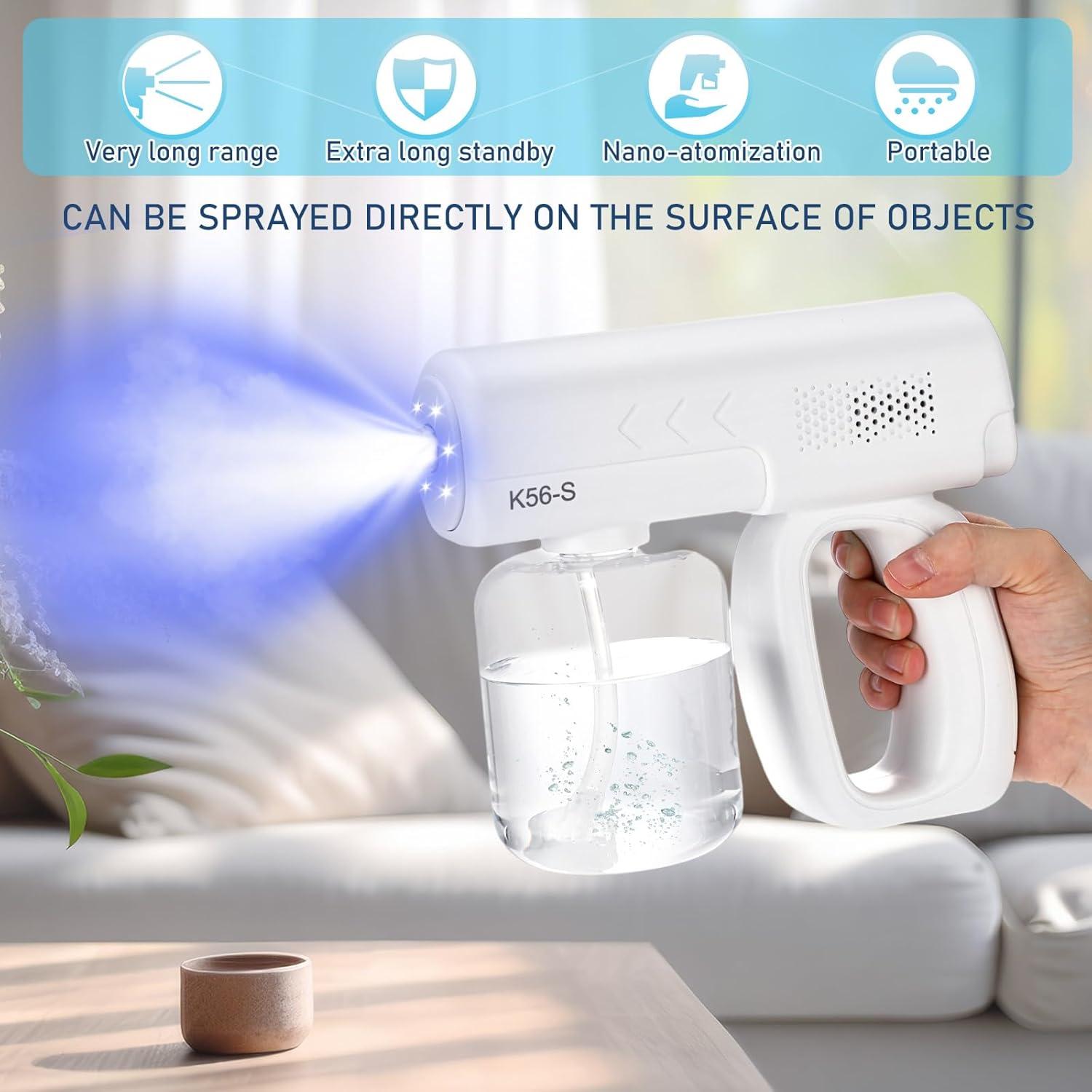 Pistola Atomizadora Inalámbrica Qualirey 350ml 1200mAh