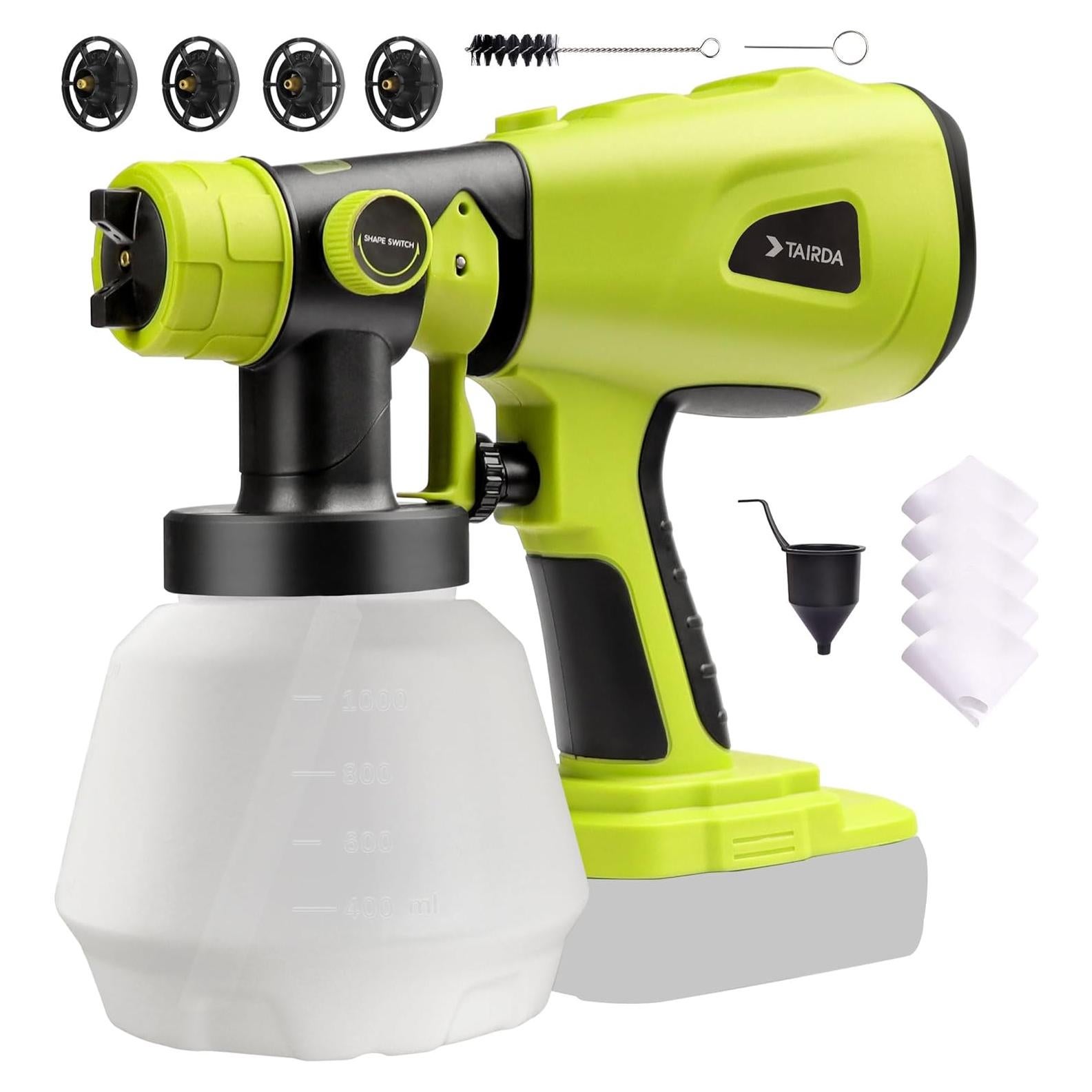 Pulverizador de Pintura Inalámbrico TAIRDA 18V 1000ML HVLP