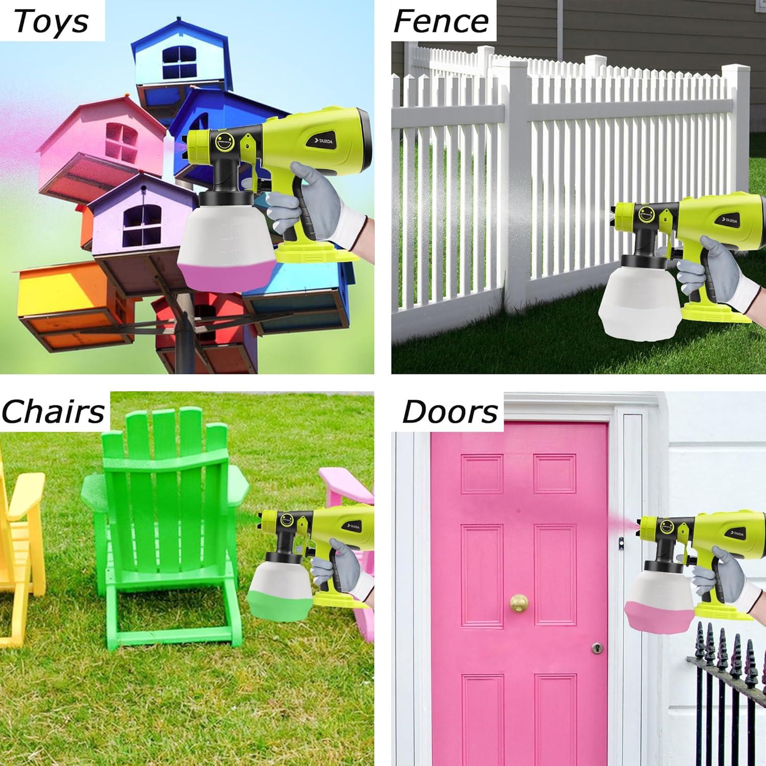 Pulverizador de Pintura Inalámbrico TAIRDA 18V 1000ML HVLP