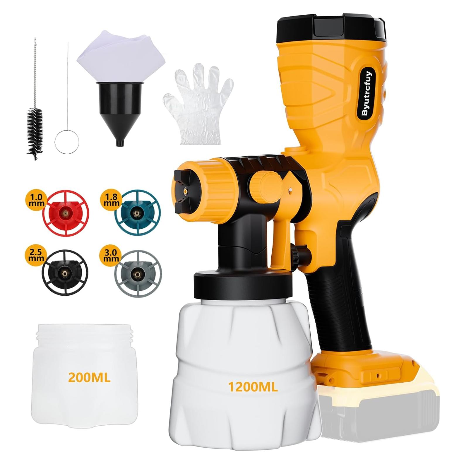 Pulverizador de pintura a batería Dewalt 20V 300W HVLP