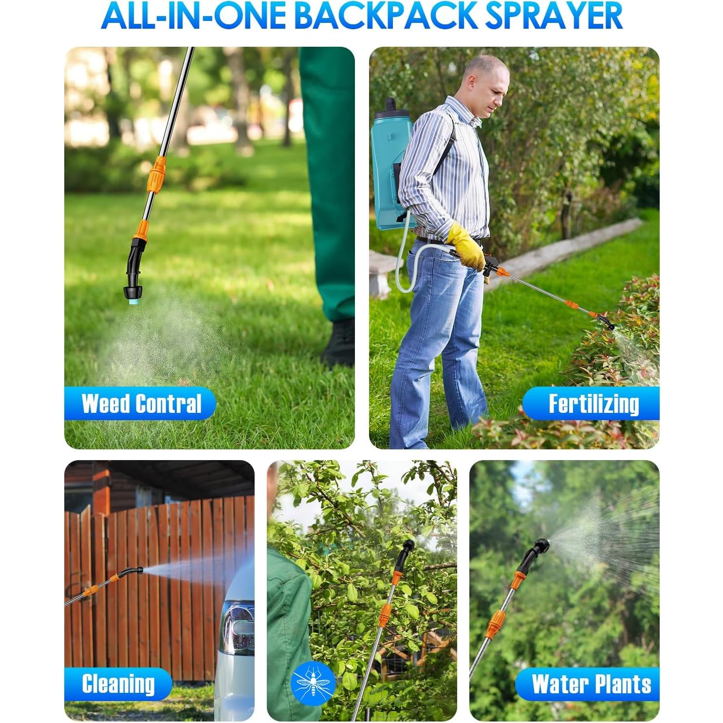 Pulverizador de Mochila Eléctrico TREE.NB 12L 21V 2.5Ah