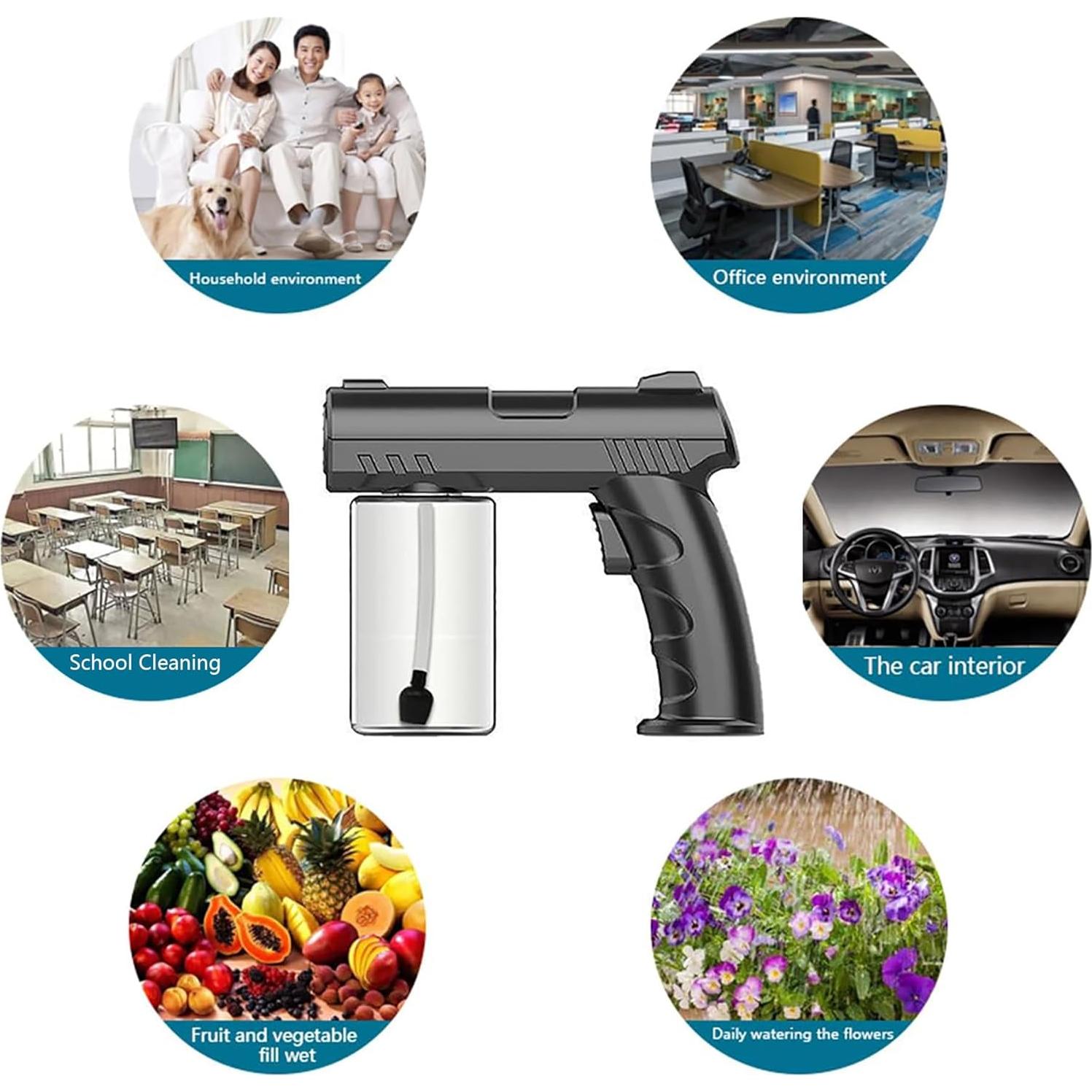 Pistola de Spray Nano BEBESIRI Portátil 280ml Recargable