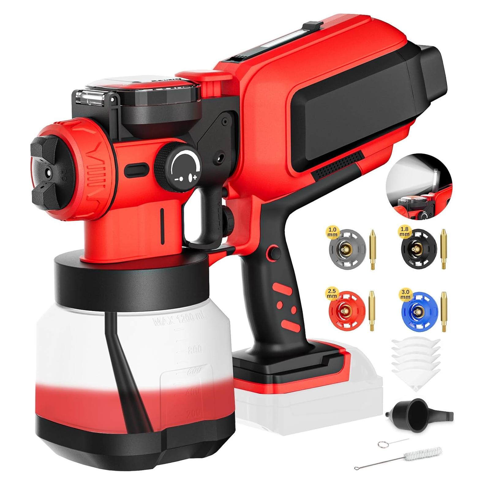 Pulverizador de pintura inalámbrico Uniqwamo 70000 RPM 1200ml