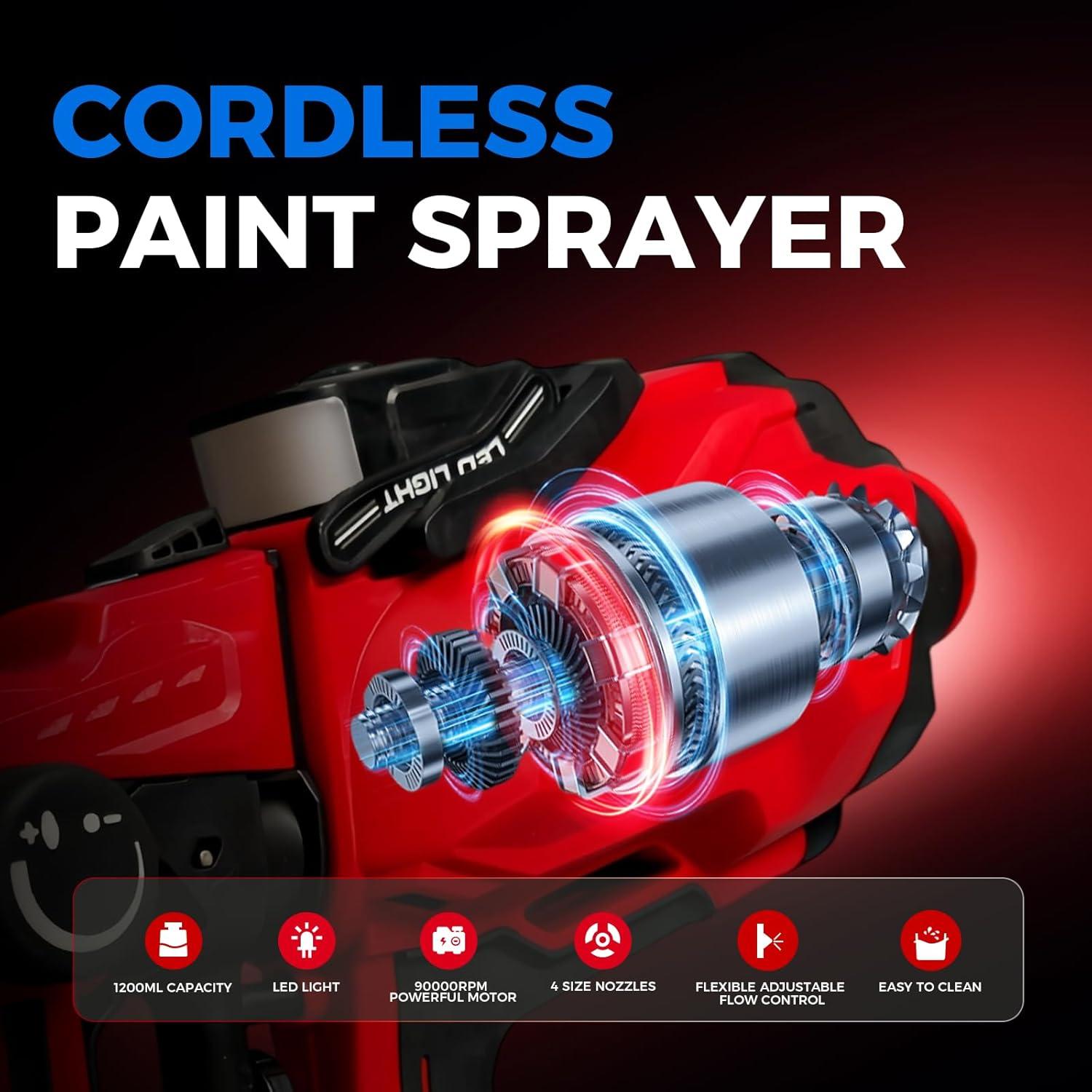 Pulverizador de Pintura Inalámbrico Versuns NF-CX45 1200ml