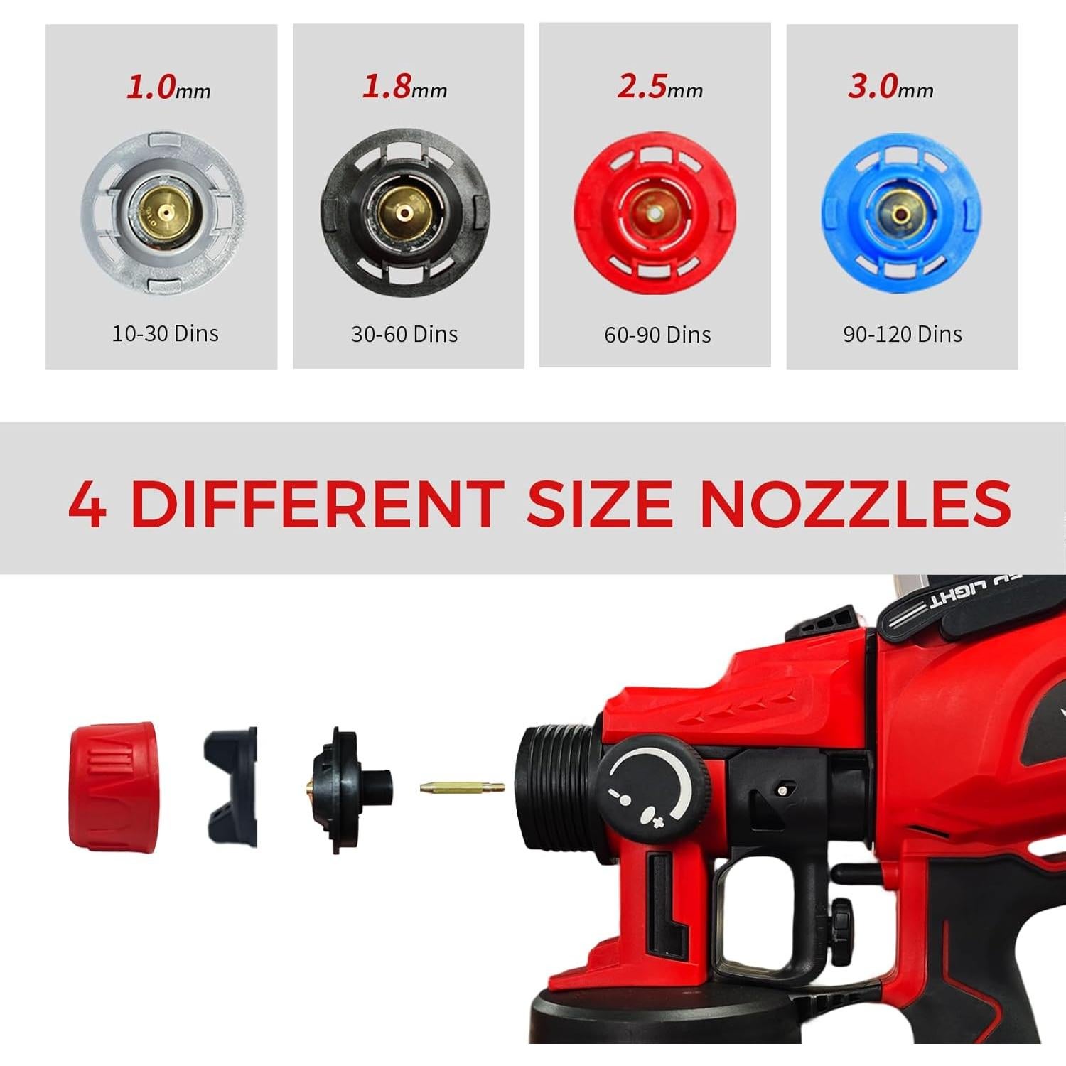 Pulverizador de Pintura Inalámbrico Versuns NF-CX45 1200ml