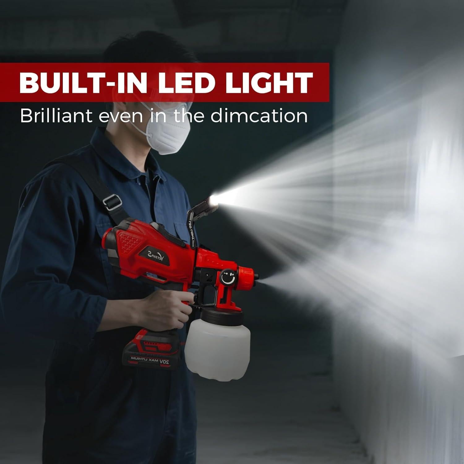 Pulverizador de Pintura Inalámbrico Versuns NF-CX45 1200ml