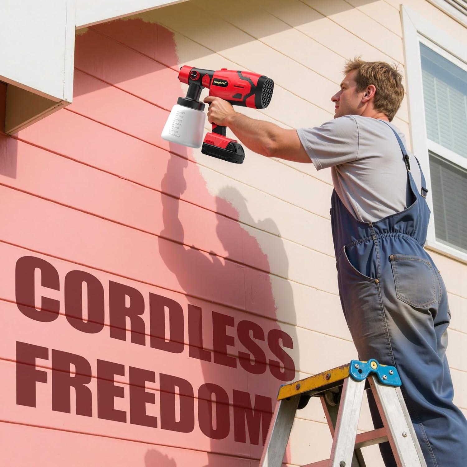 Pulverizador de pintura inalámbrico TengXcel 18V 600W 1000ml