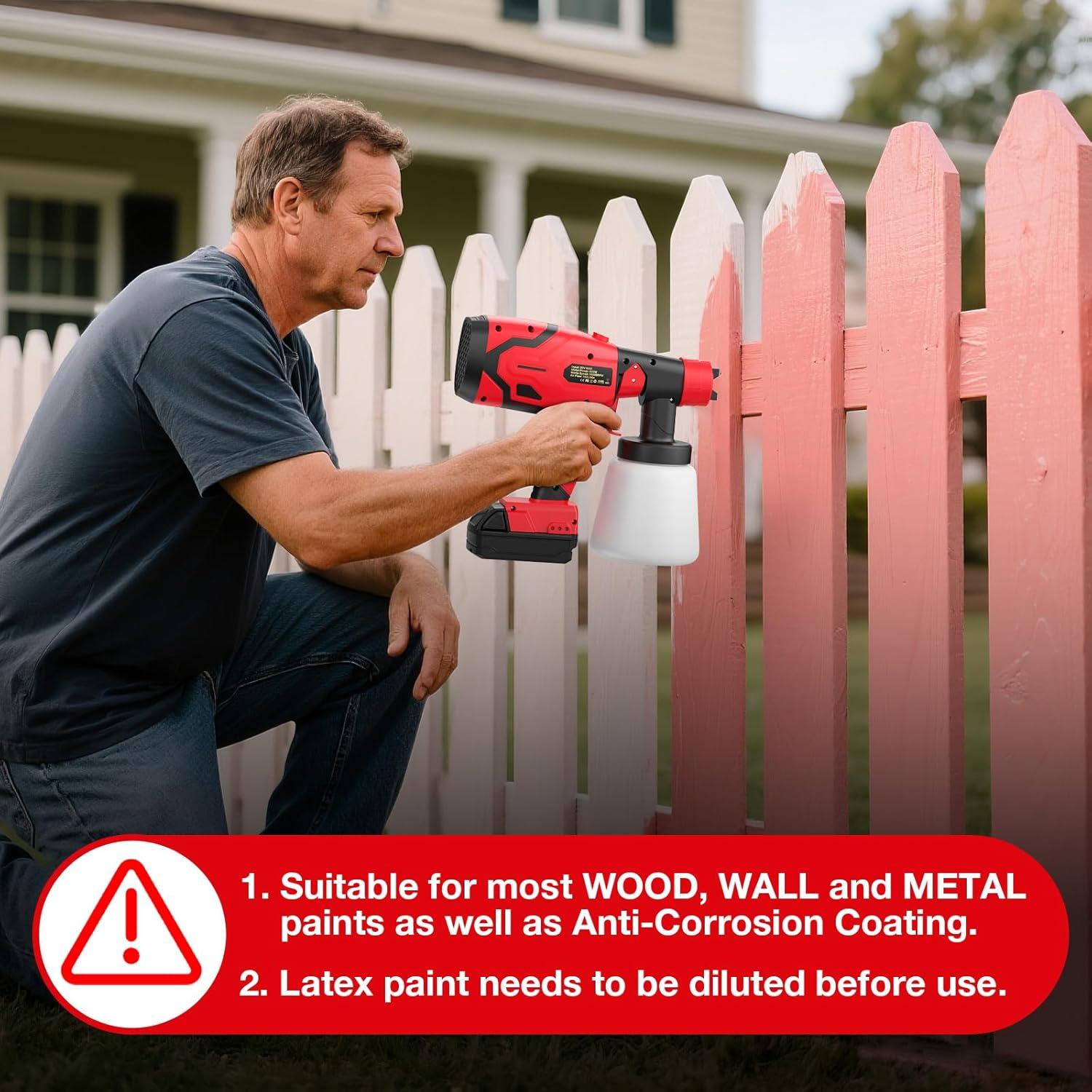 Pulverizador de pintura inalámbrico TengXcel 18V 600W 1000ml