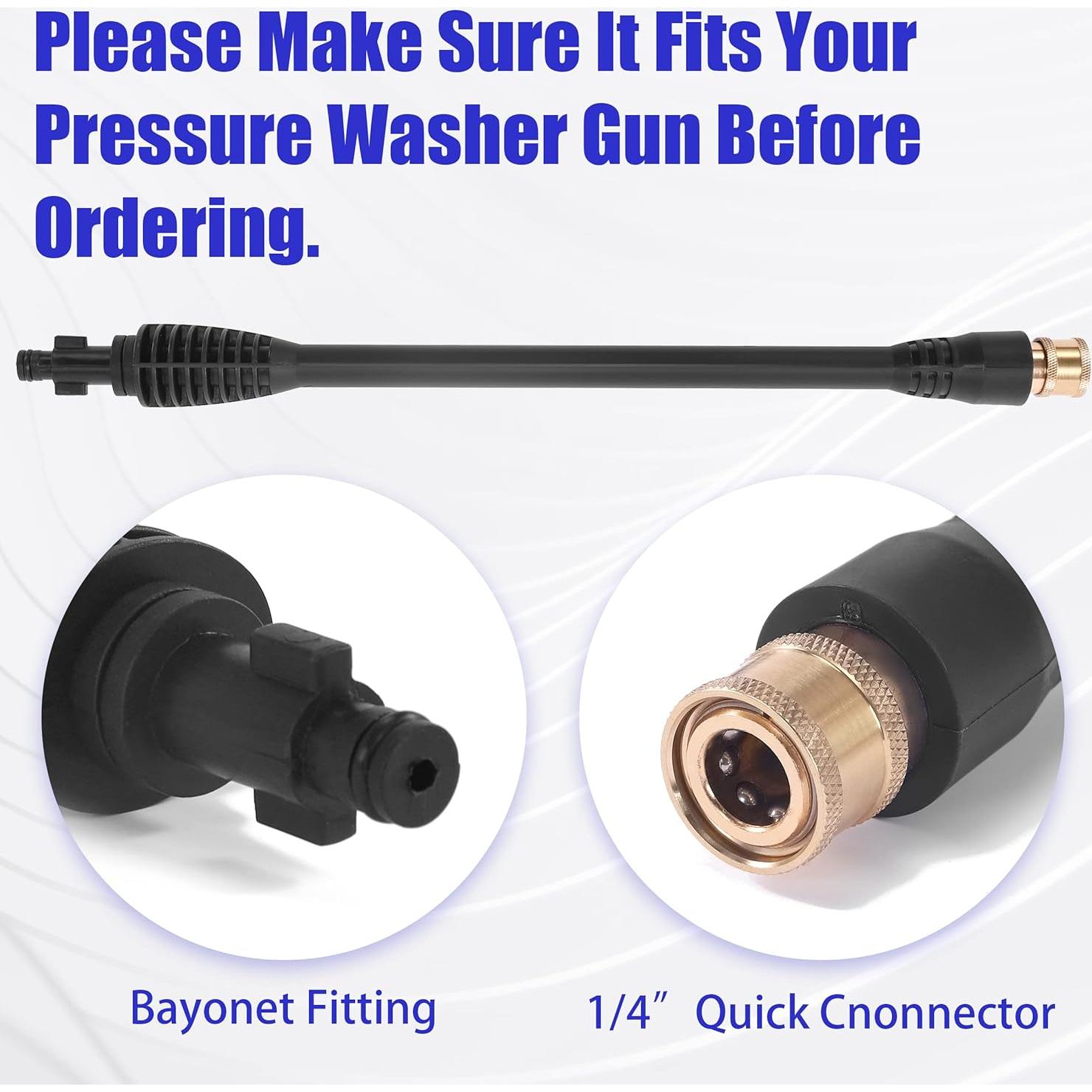 Varilla de Lavadora a Presión FIXFANS 40.64 cm con 5 Boquillas