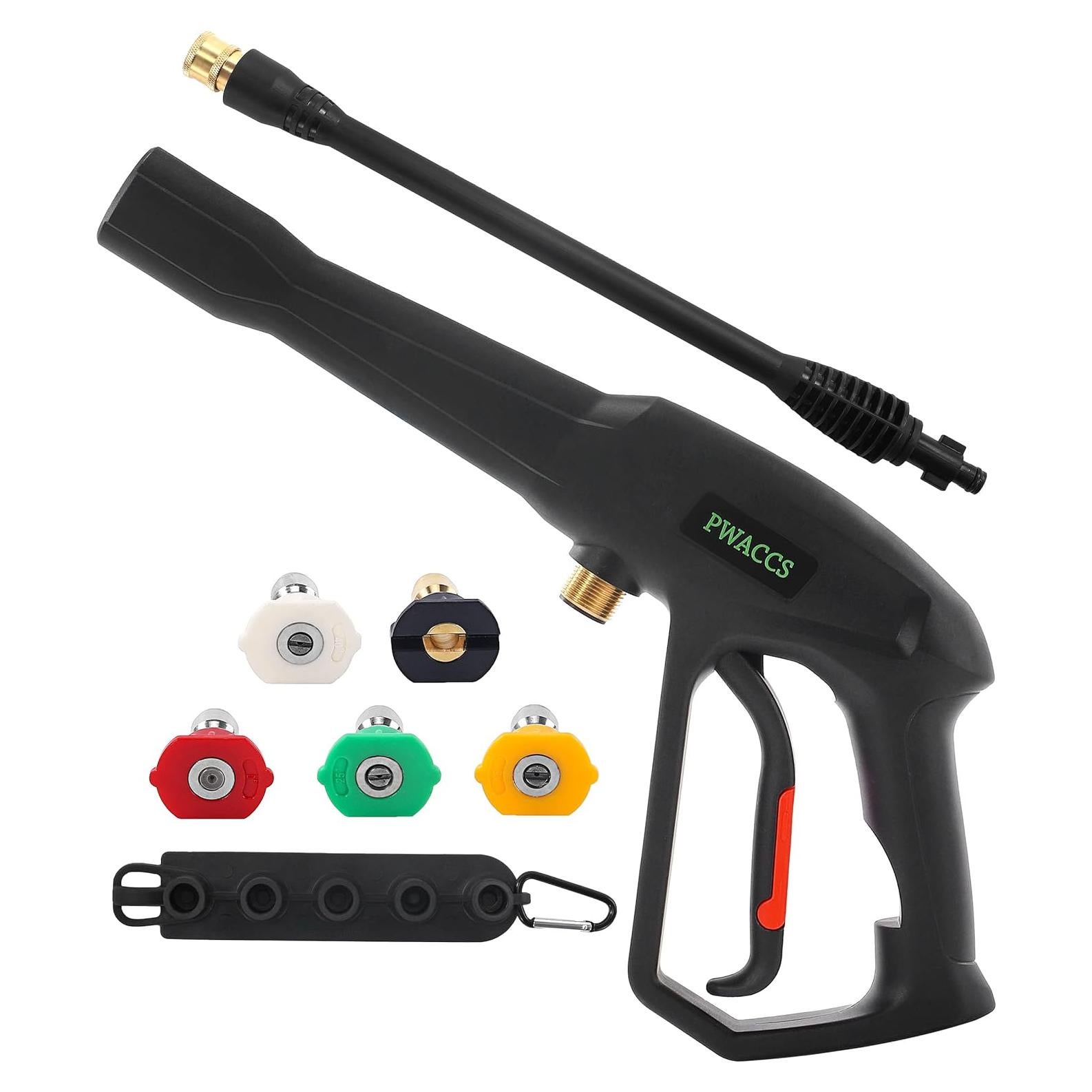 Pistola de Lavado a Presión PWACCS con 5 Boquillas y Extensión