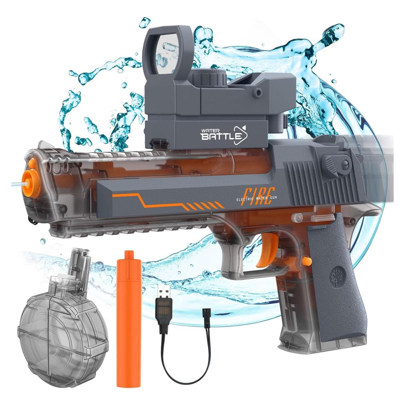 Pistola de Agua Eléctrica Coroiesty 500CC 7.92m para Niños