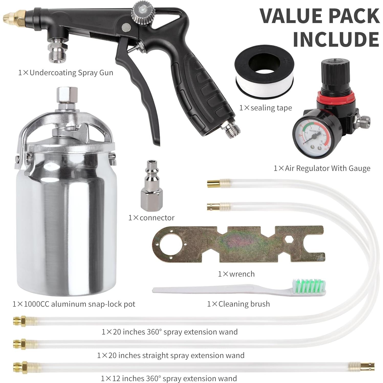 Pistola de Spray Zeinlenx PS-4A 1000CC para Recubrimiento
