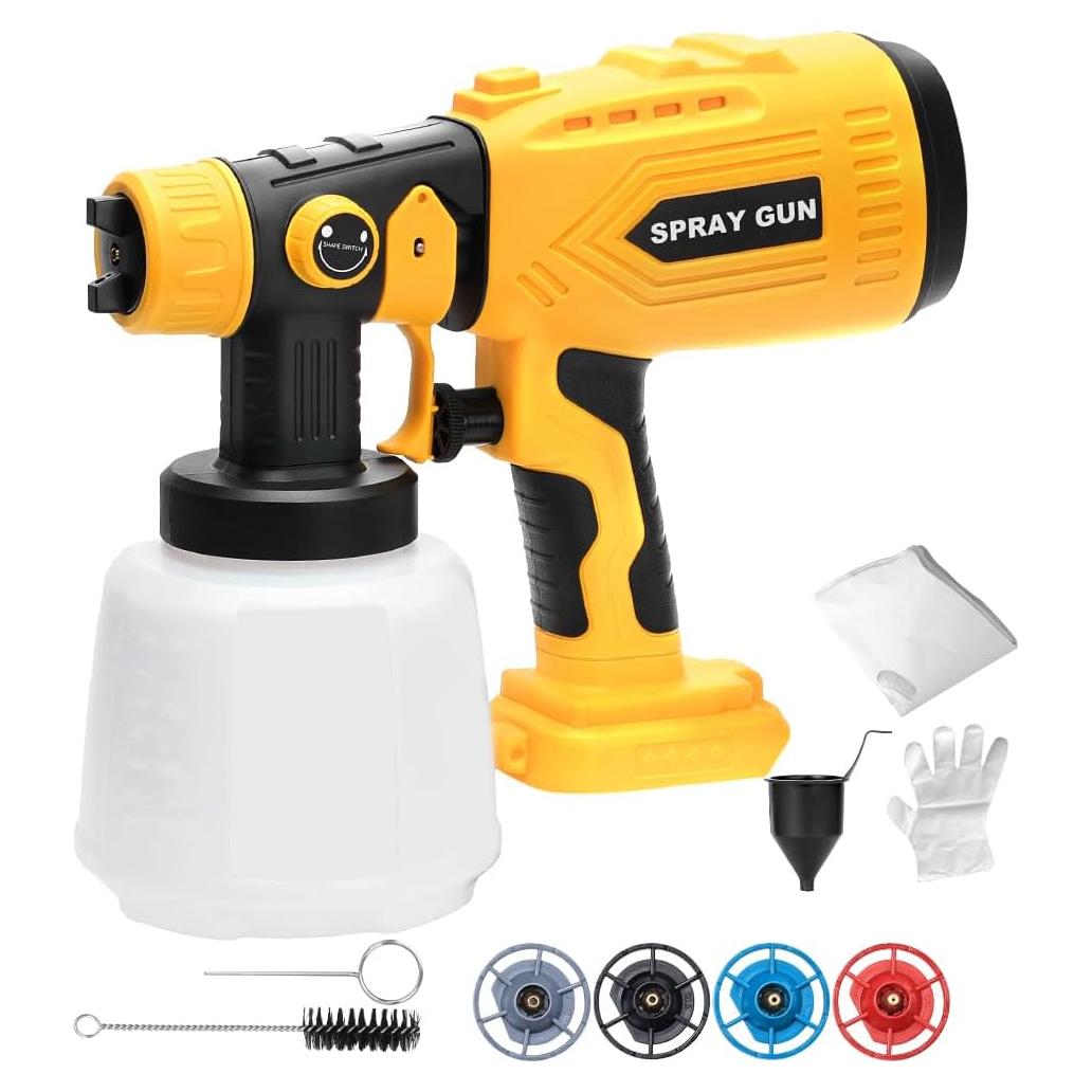 Pulverizador de pintura inalámbrico Weixblixian Dewalt 20V 200W