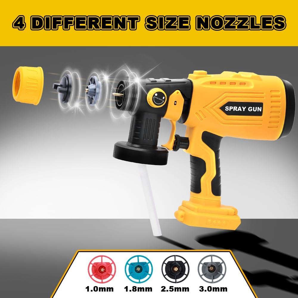 Pulverizador de pintura inalámbrico Weixblixian Dewalt 20V 200W