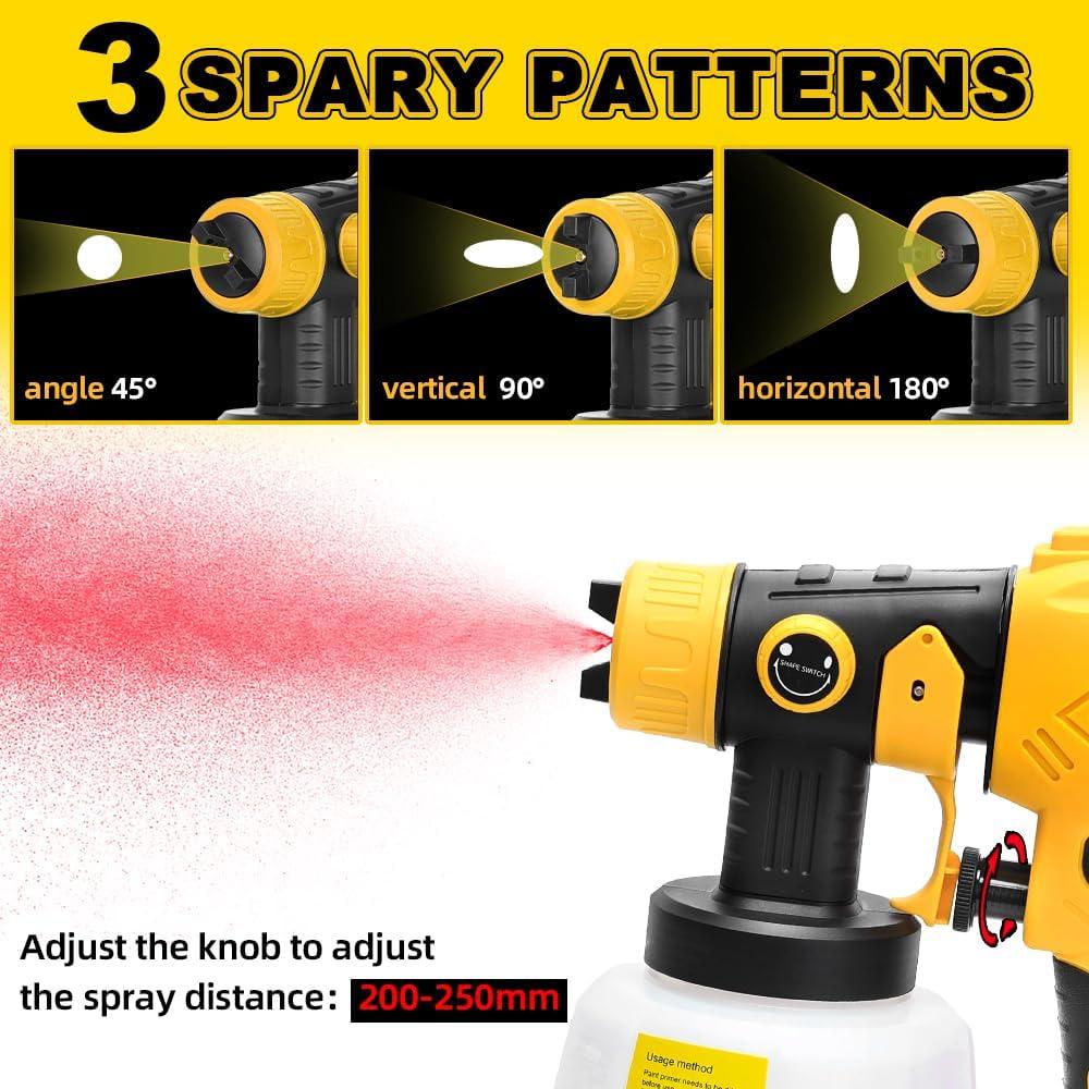 Pulverizador de pintura inalámbrico Weixblixian Dewalt 20V 200W