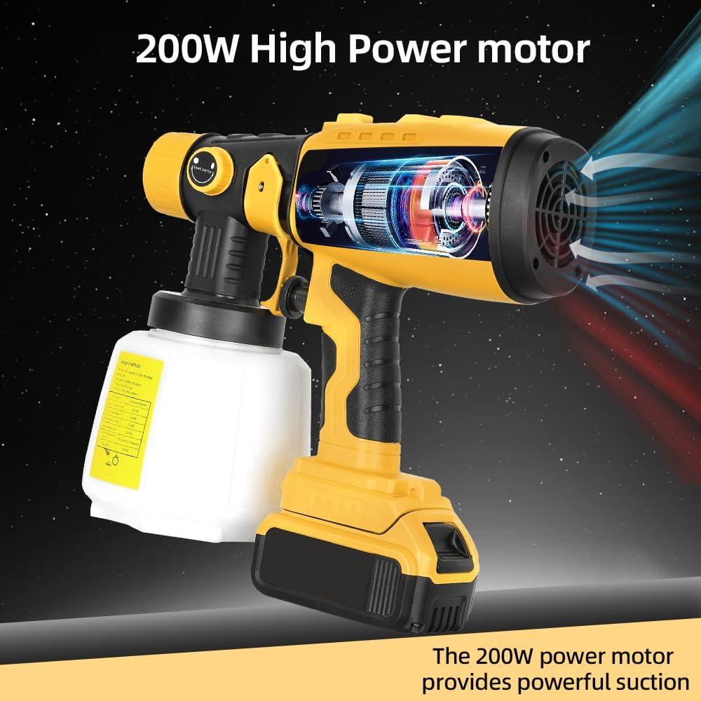 Pulverizador de pintura inalámbrico Dewalt 20V Max 200W 4 boquillas