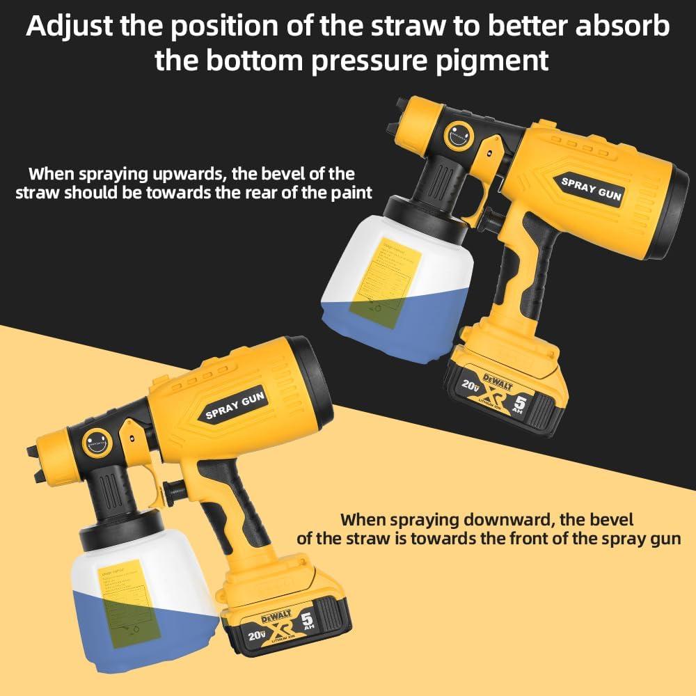 Pulverizador de pintura inalámbrico Dewalt 20V Max 200W 4 boquillas