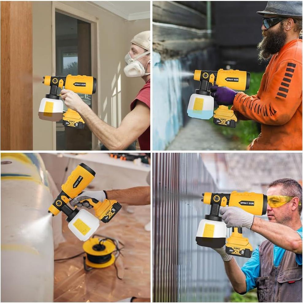 Pulverizador de pintura inalámbrico Dewalt 20V Max 200W 4 boquillas