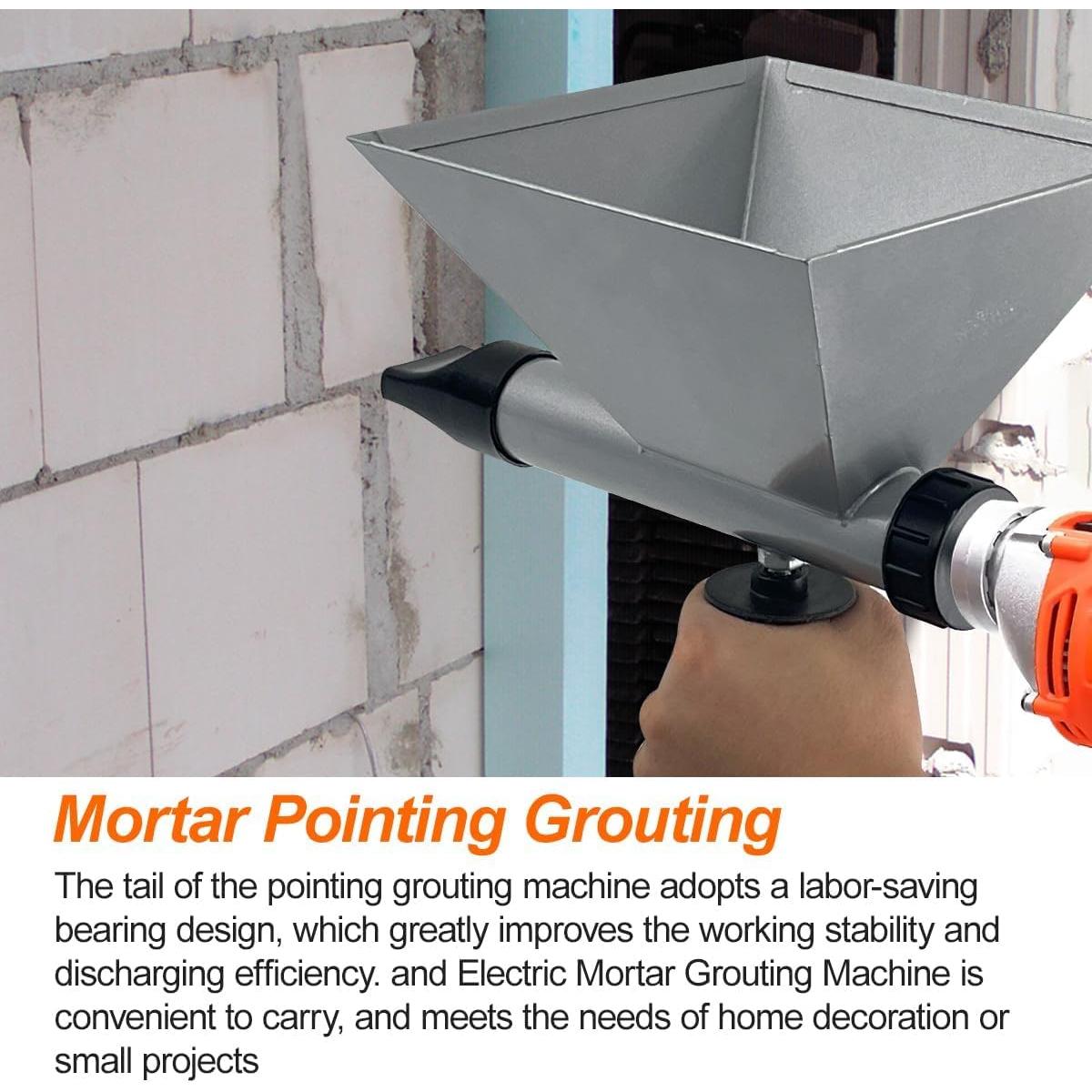 Pistola de Mortero Eléctrica QZQUFJ con 4 Boquillas 1.27 kg