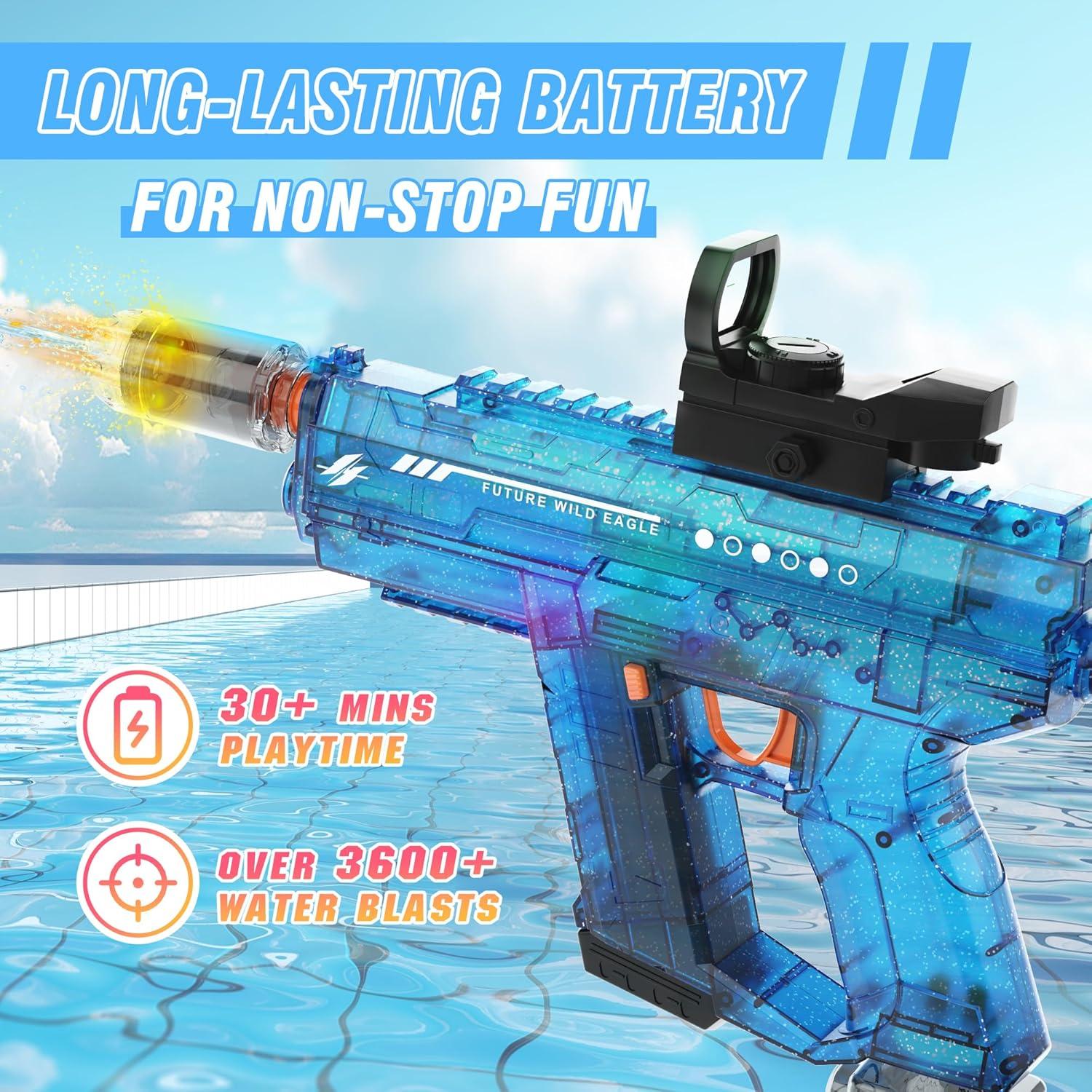 Pistola de Agua Eléctrica Lawdiey KB1353 800ml Azul