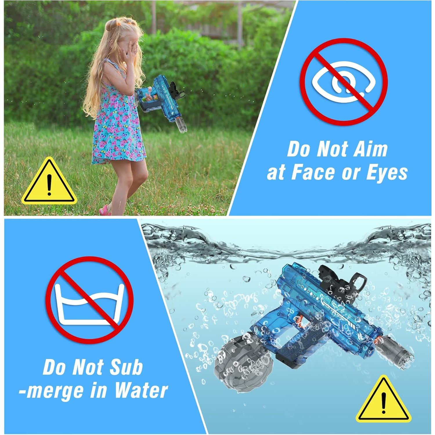 Pistola de Agua Eléctrica Lawdiey KB1353 800ml Azul