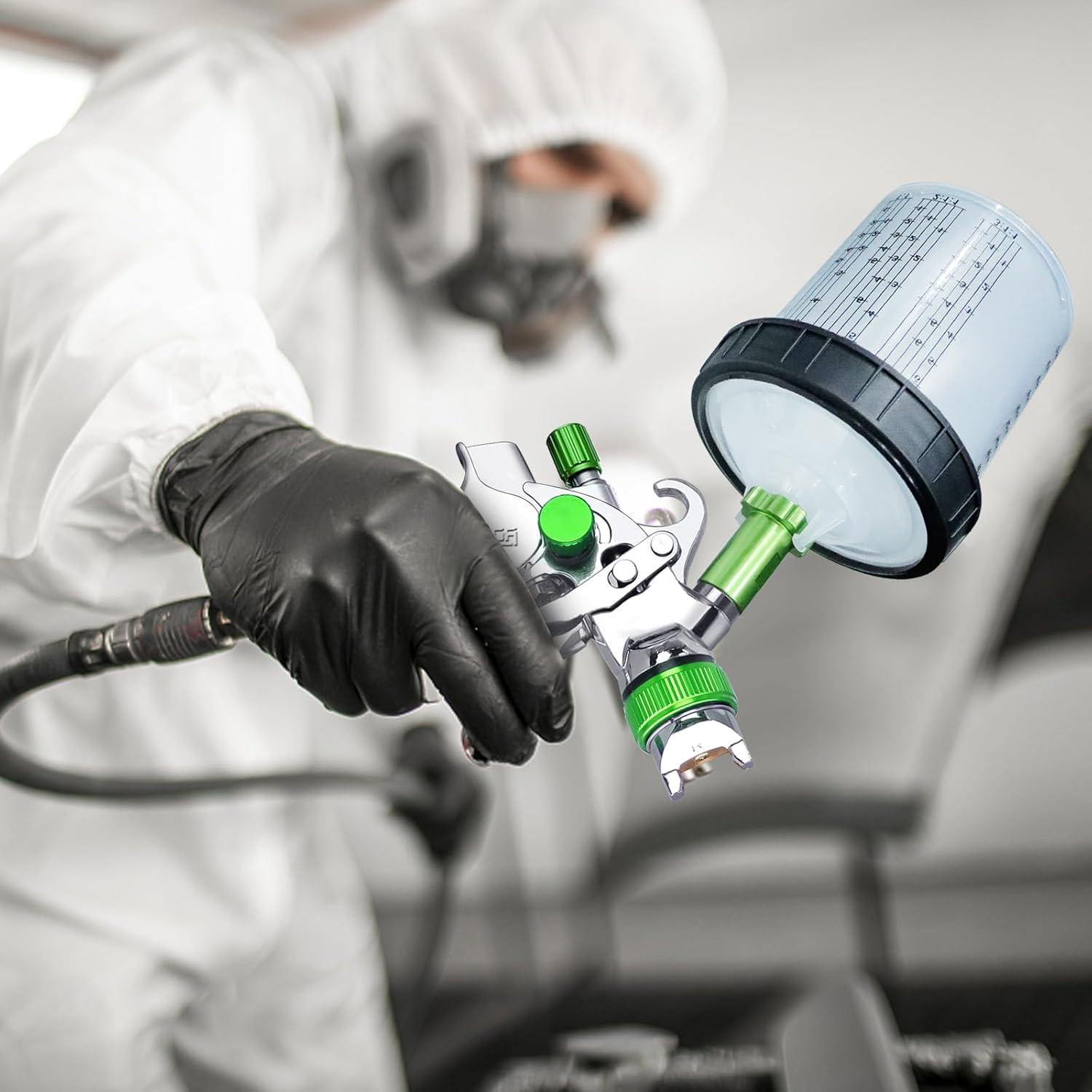 Pulverizador de pintura HVLP ROIKETU 600ML 10 piezas 3 boquillas