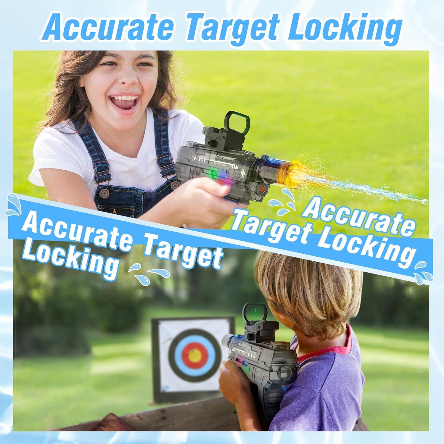 Pistola de Agua Eléctrica Lawdiey 800ml Alcance 7.92-9.75m