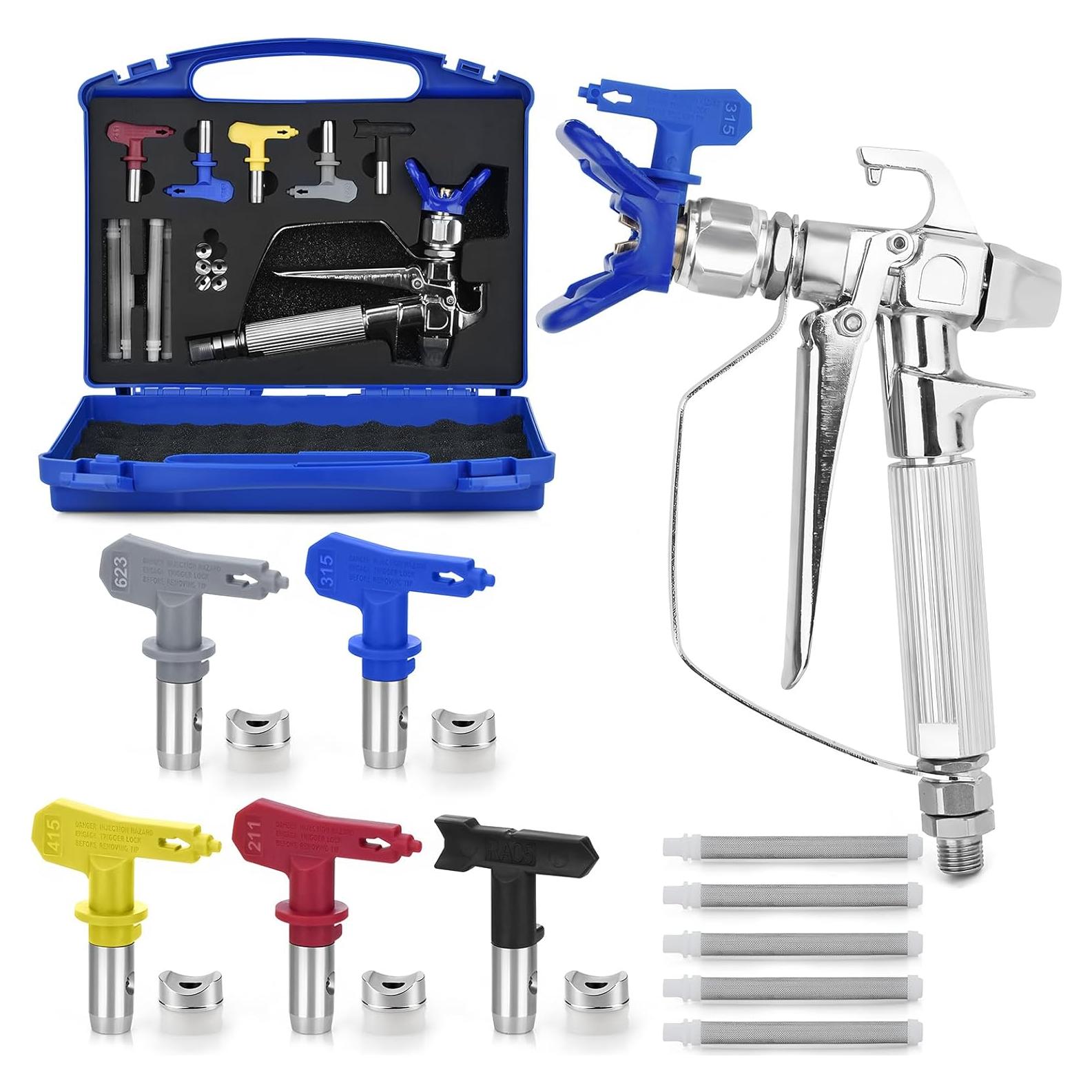 Kit de Pistola Pulverizadora Sin Aire Dent-de-lion 13 Piezas