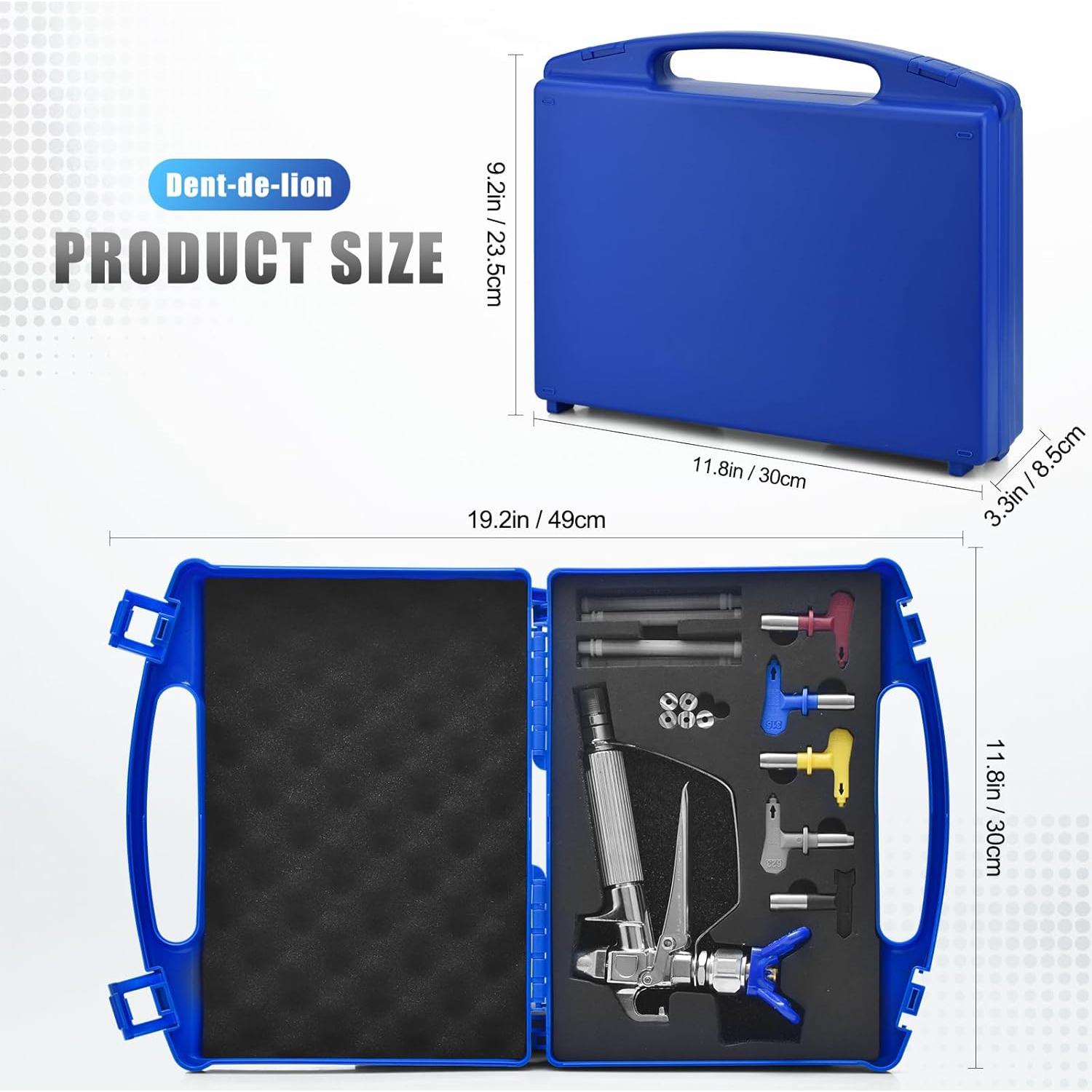 Kit de Pistola Pulverizadora Sin Aire Dent-de-lion 13 Piezas